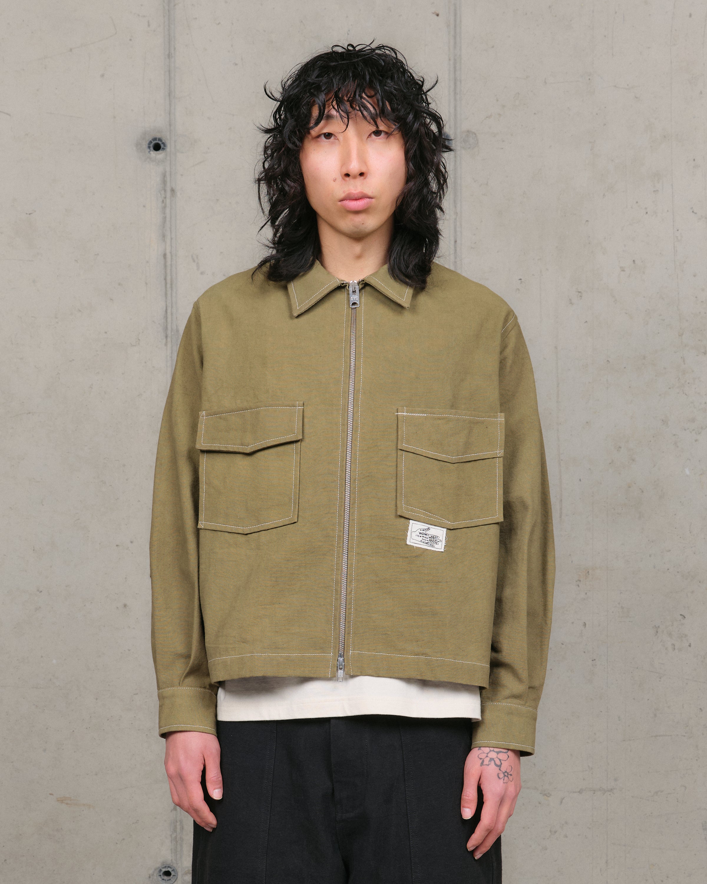 555 Jacket - Olive Wonky-Wear – Story mfg.