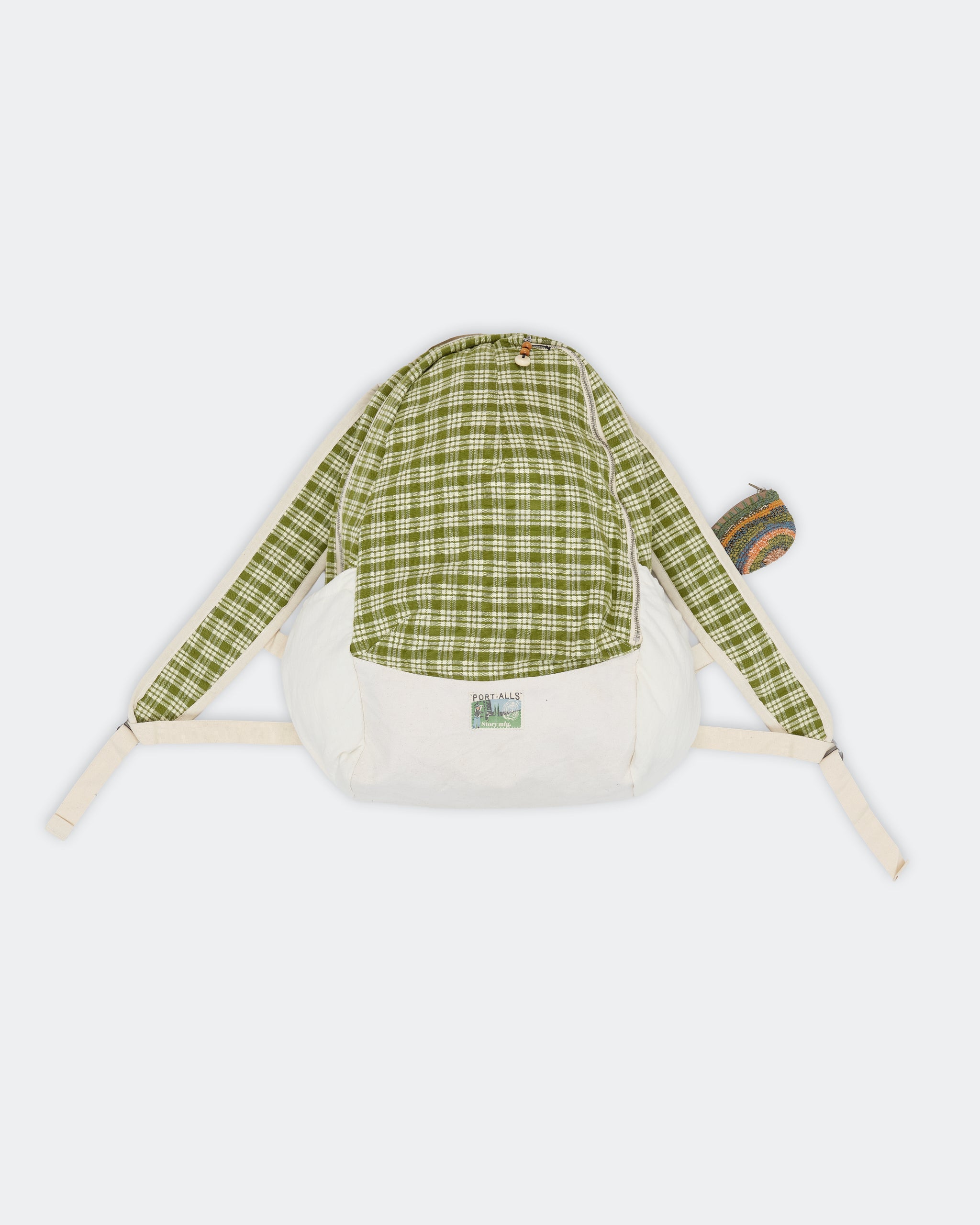 Boulder Backpack - Moss Check Handloom – Story mfg.