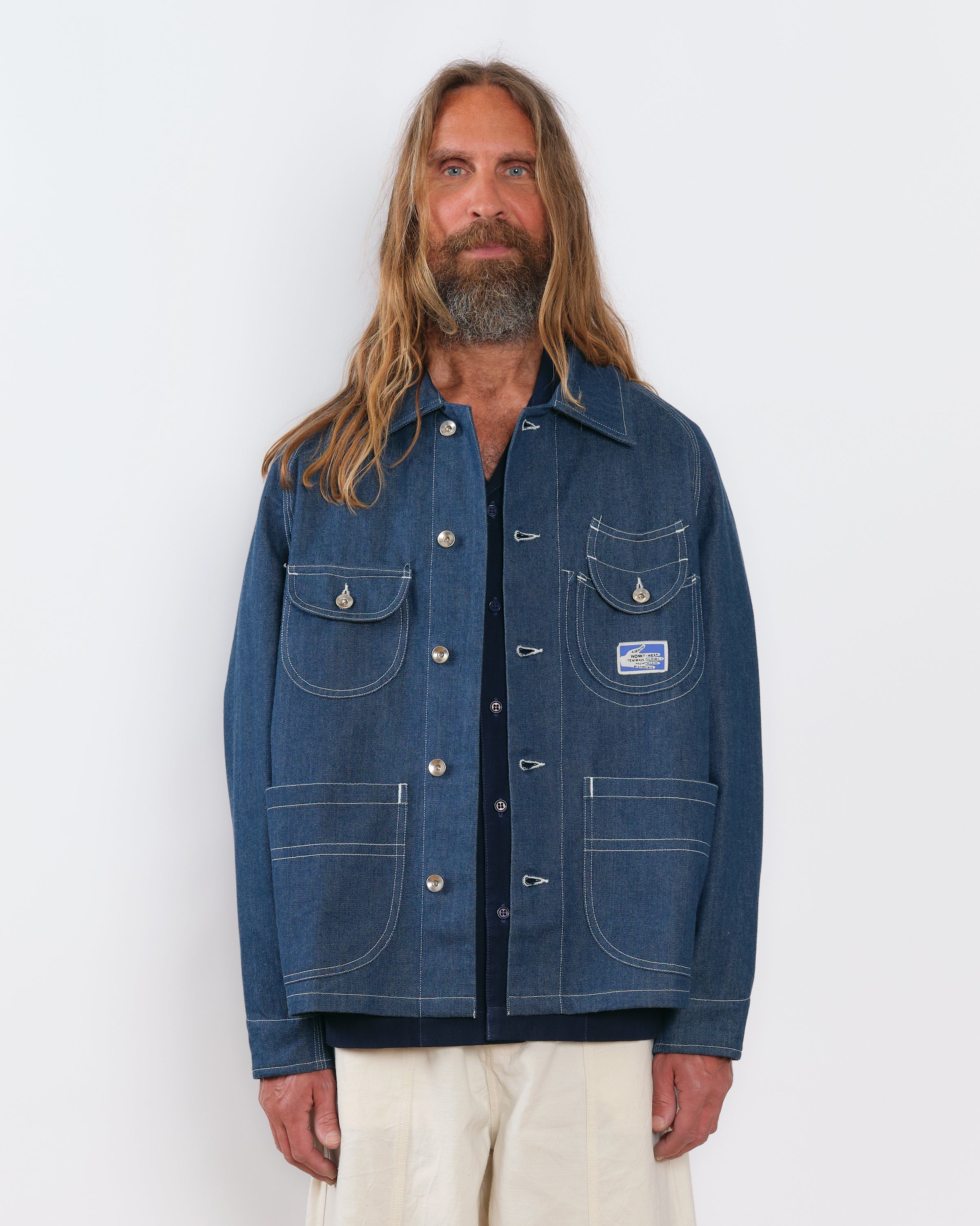 Circuit Jacket - Dark Denim Wonky-Wear – Story mfg.