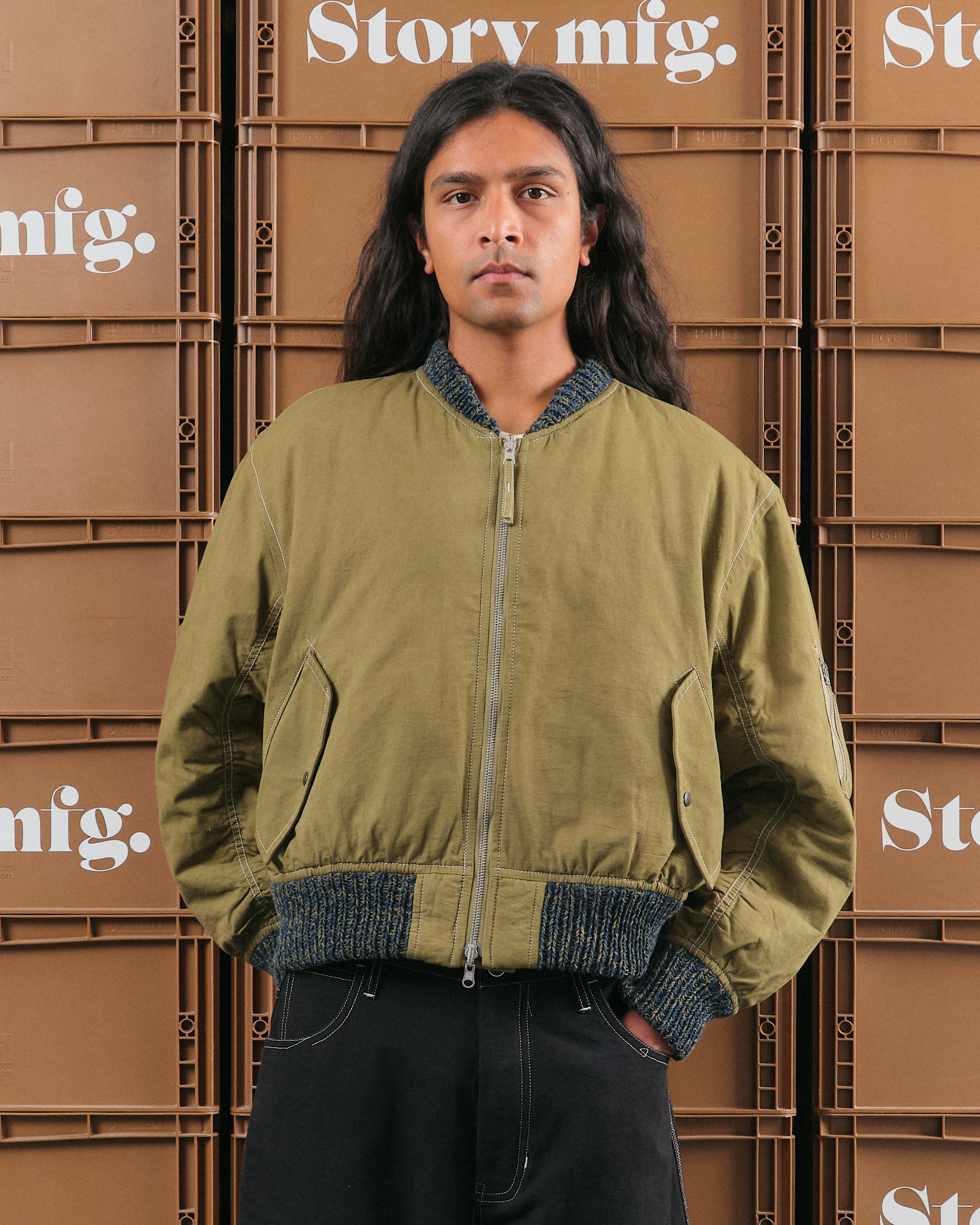 桃*様 80s short wool bomber jacket il_fullxfull.5961880988_1vea.