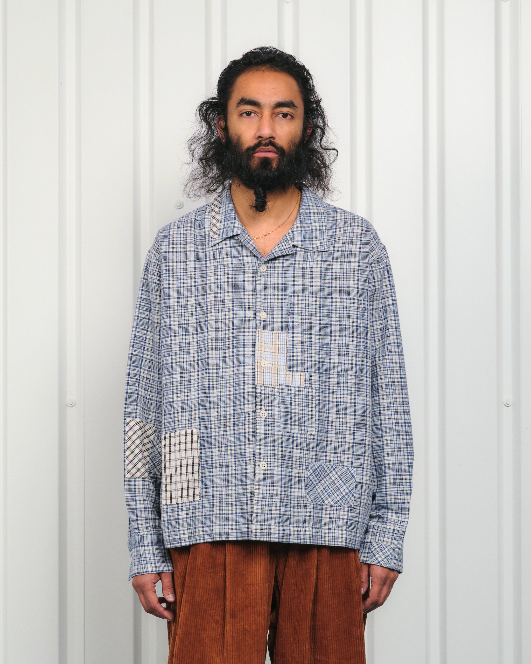 Greetings Shirt LS - Indigo Check Picnic – Story mfg.