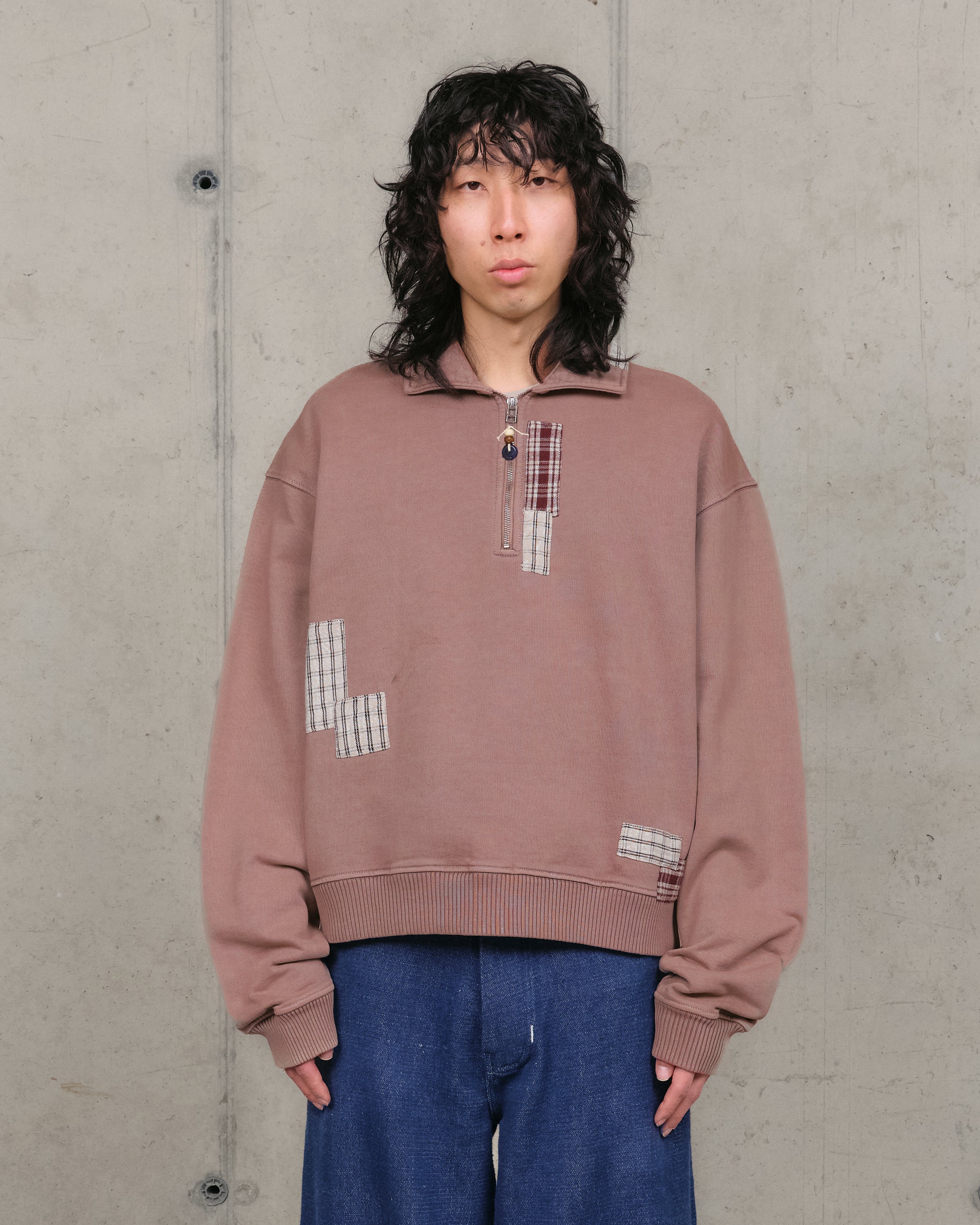 story mfg フリース トレーナー Geo Pullover - Sand Picnic – Story mfg.