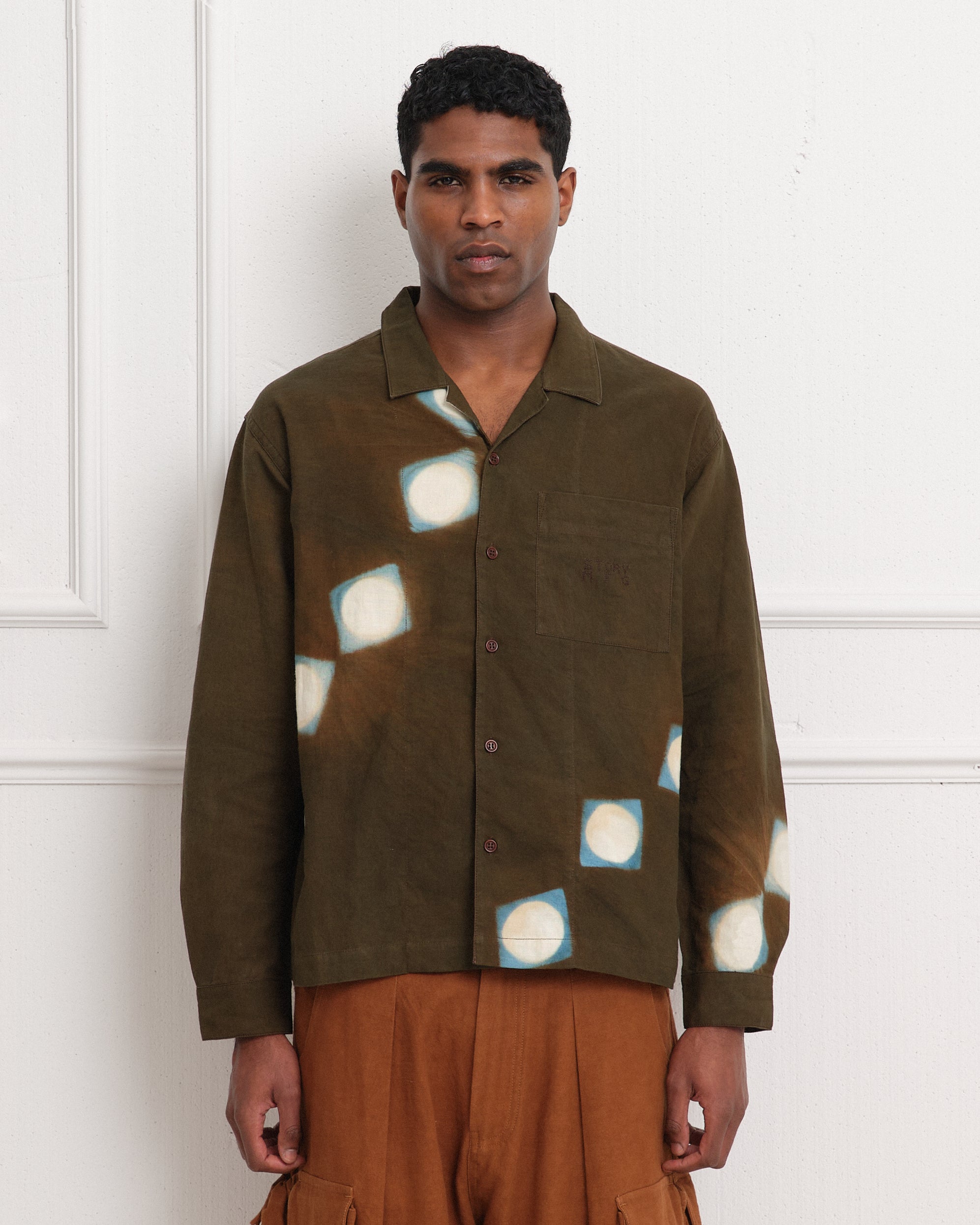 Greetings Shirt LS - Brown Lunar – Story mfg