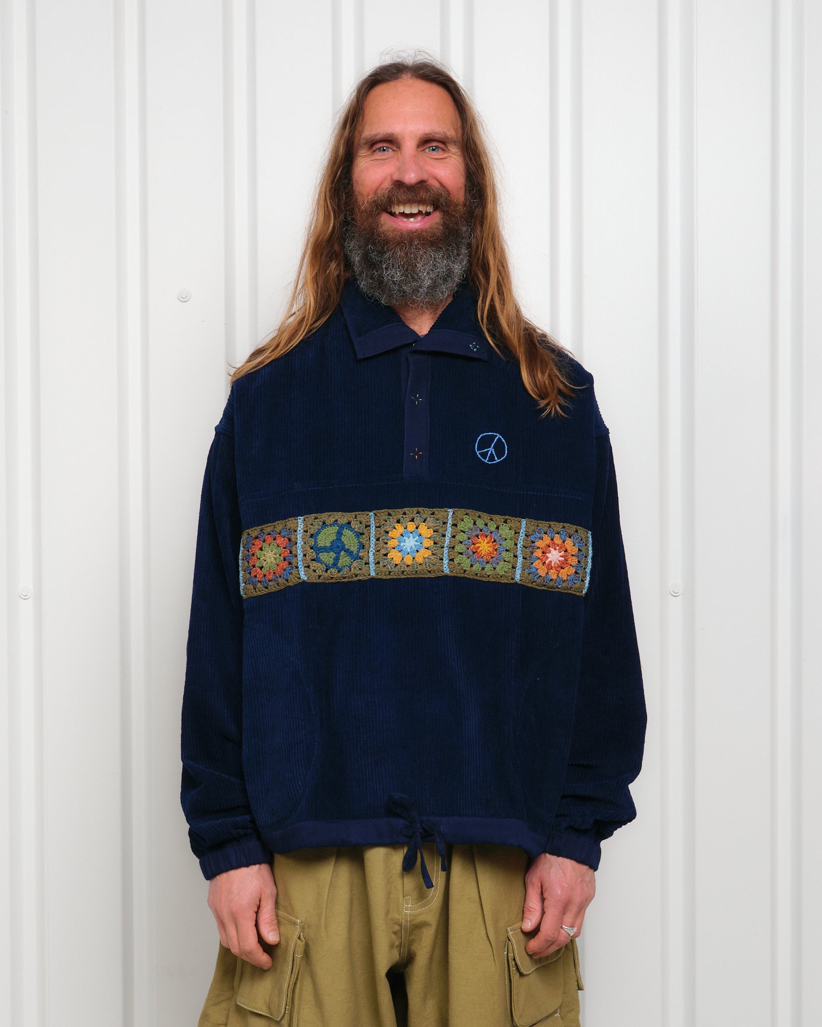 Polite Pullover - Indigo Corduroy – Story mfg.