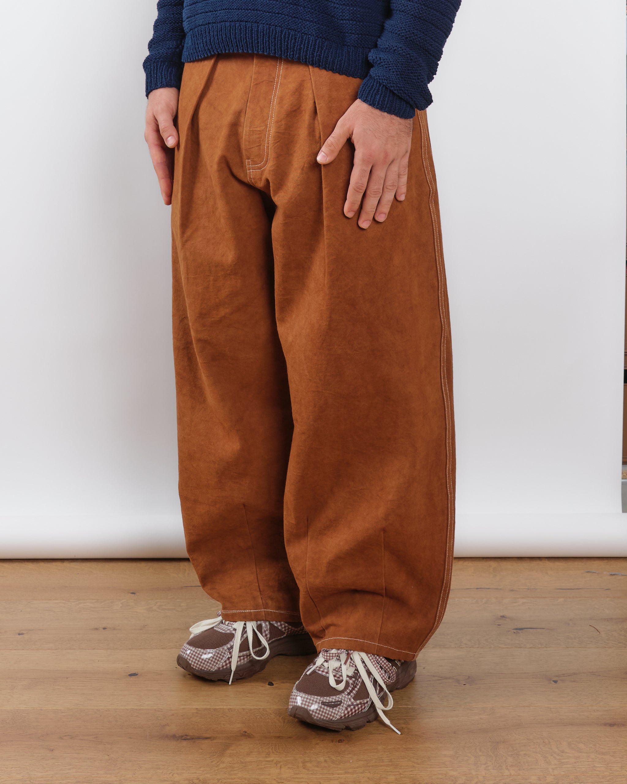 Lush Pants - Brown Wonky-Wear – Story mfg.