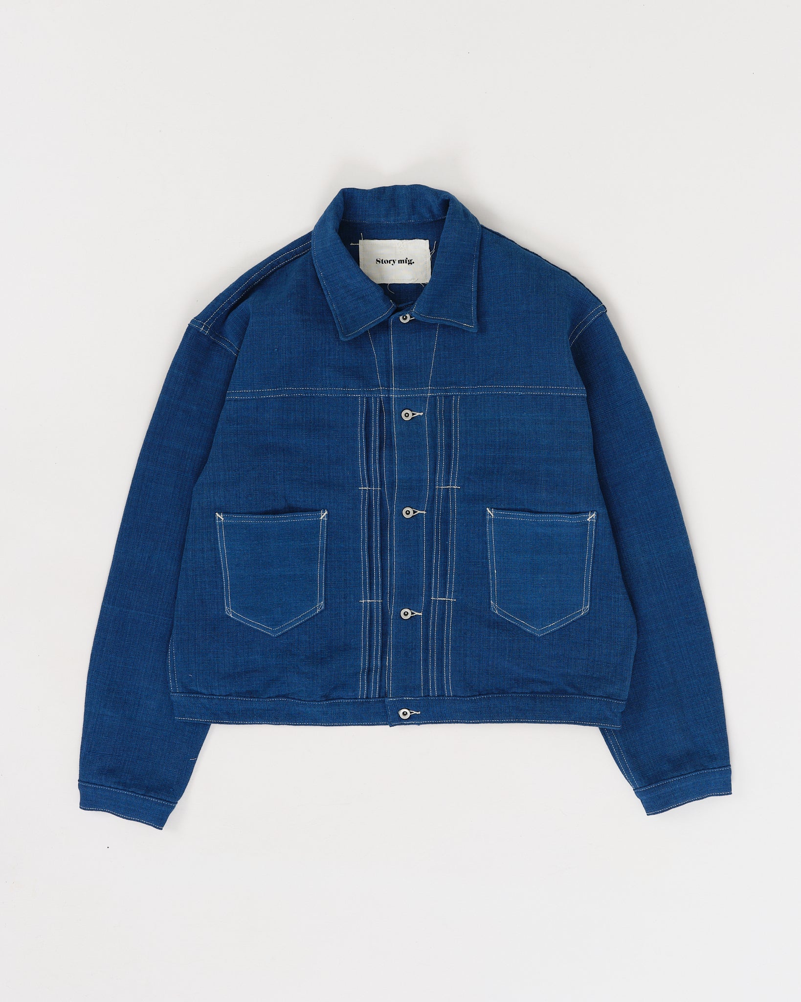 STORY MFG. Sundae Checked Organic Cotton Jacket for Men | MR