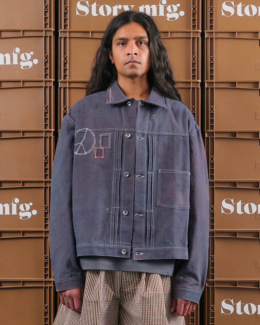 Friday Jacket - Blurple Zig Zag – Story mfg.