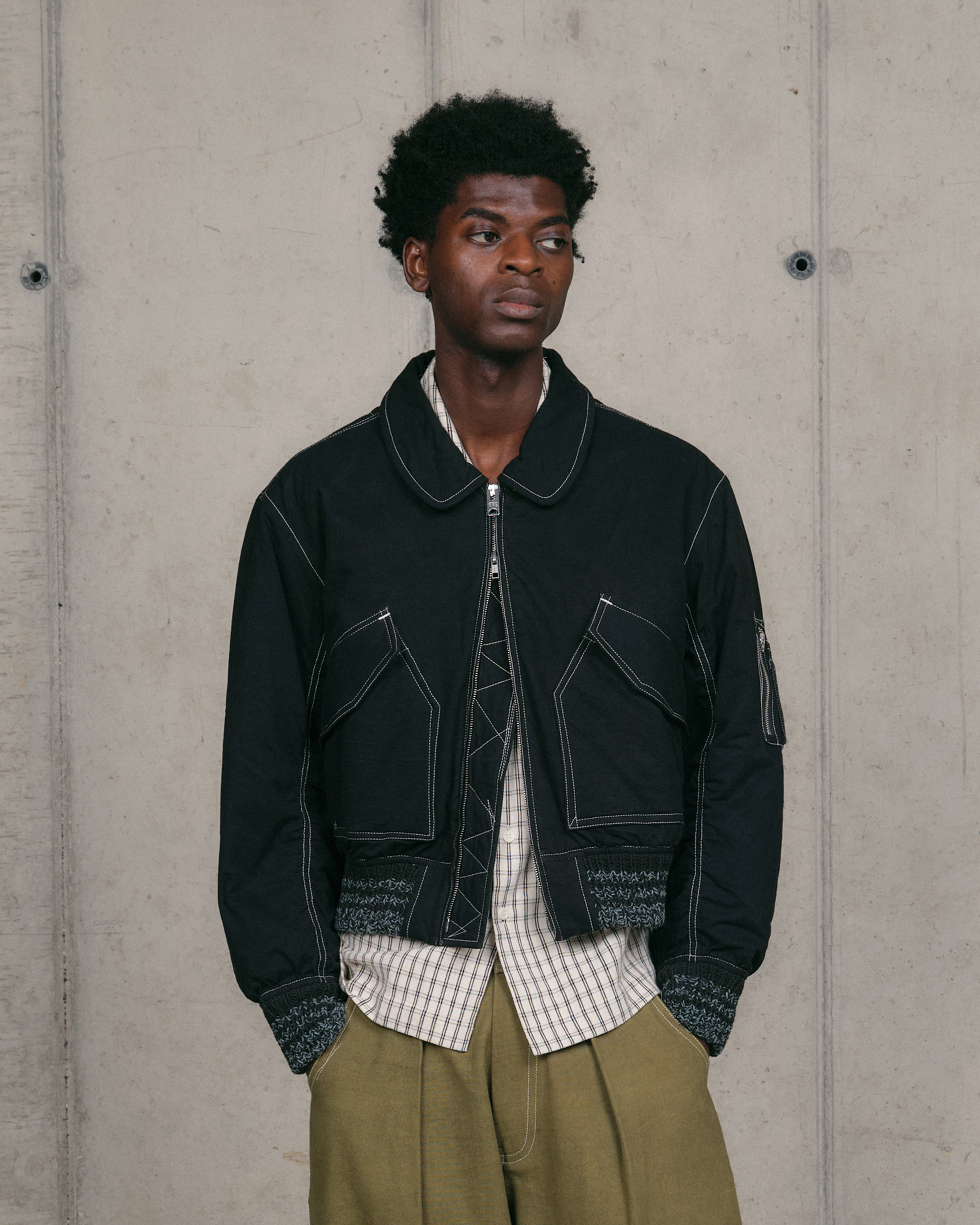 Grain Jacket - Black Wonky-Wear – Story mfg.