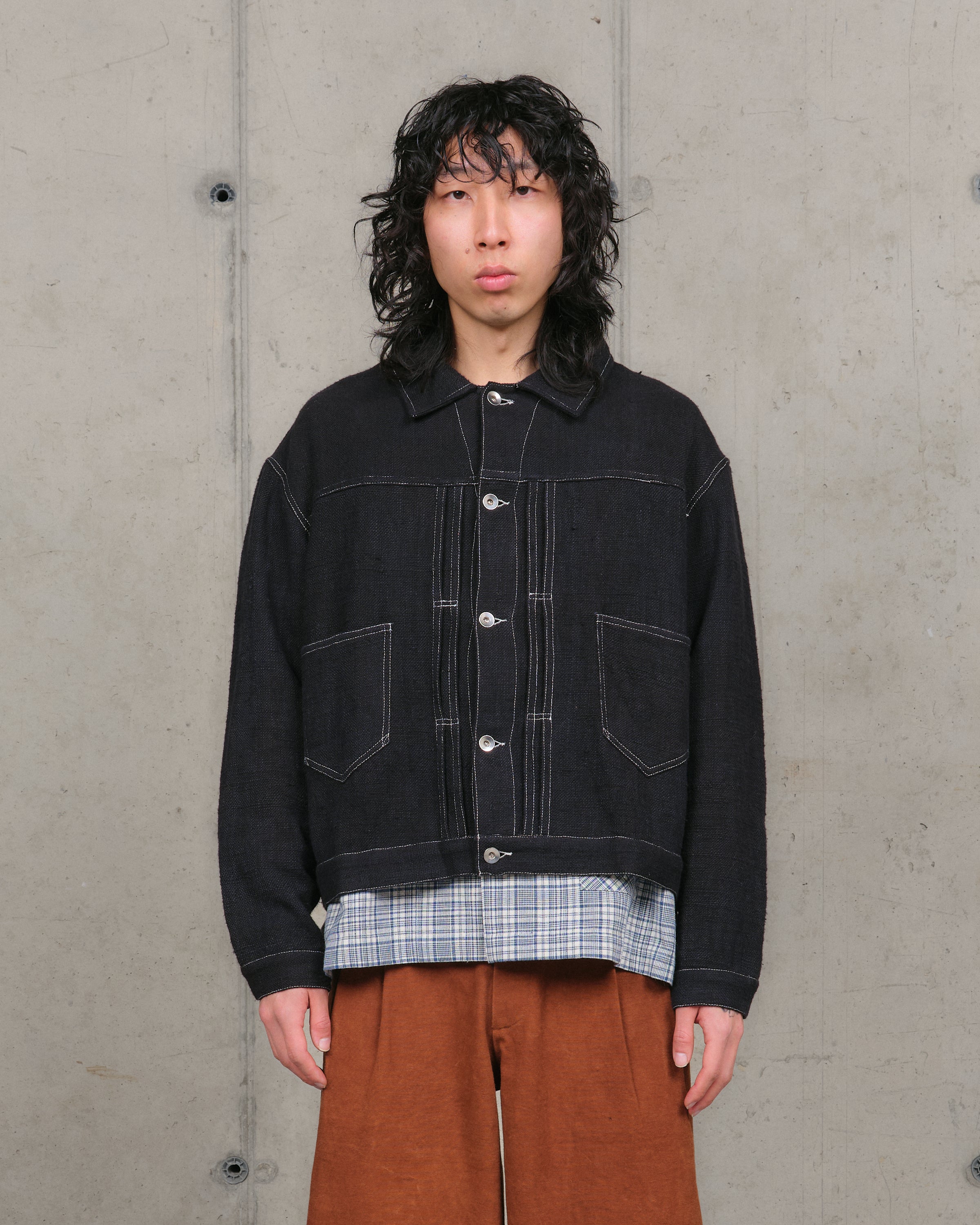 Sundae Jacket - Black Handloom – Story mfg.