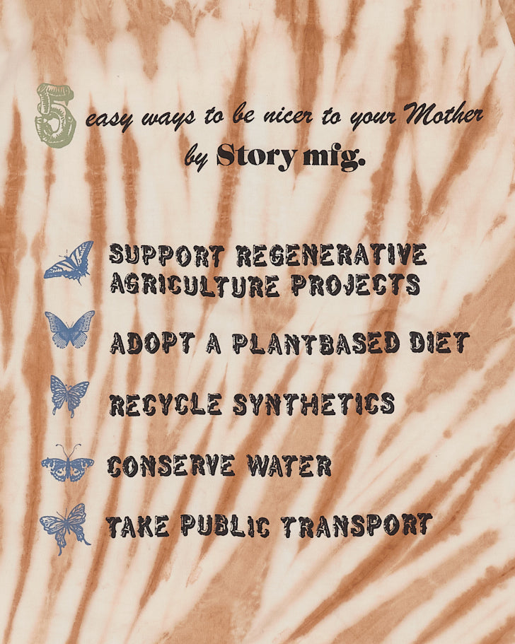 Grateful Tee LS - Mother Earth Bark Brown Ripple