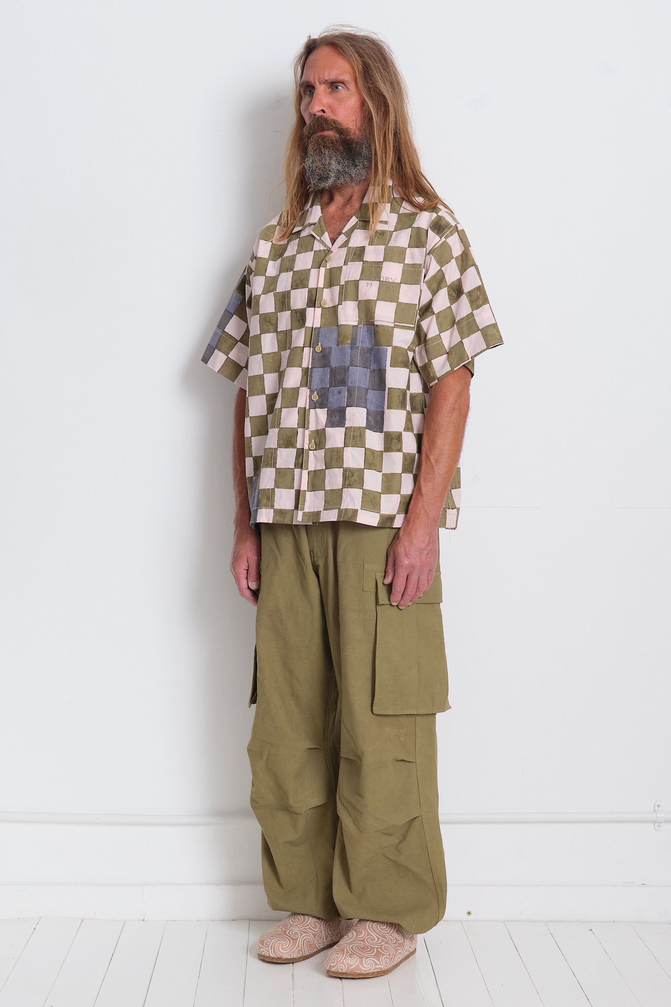 Greetings Shirt - Pink Checker