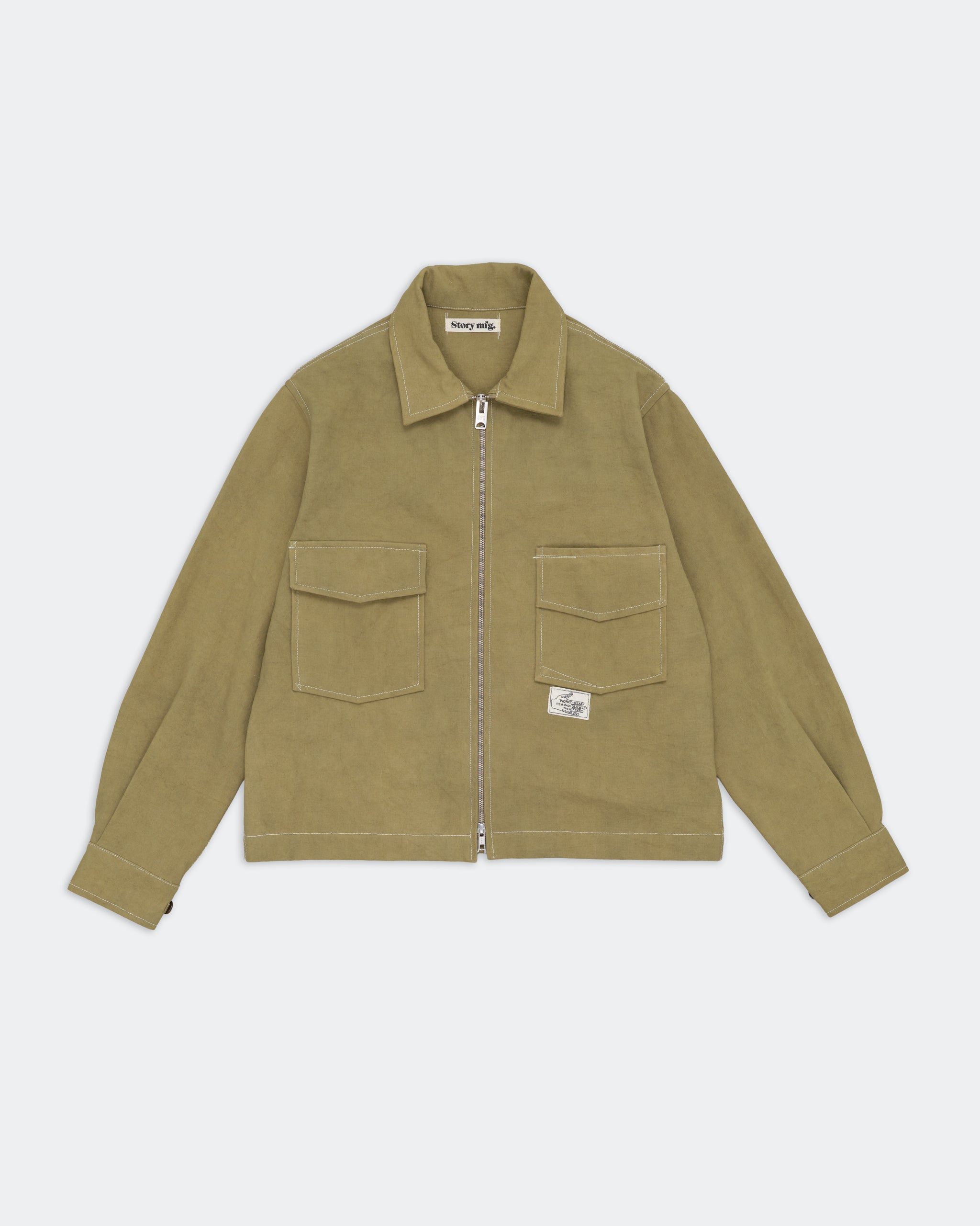 story mfg ジャケット　М Ever Jacket - Brown Canvas Repair – Story mfg.