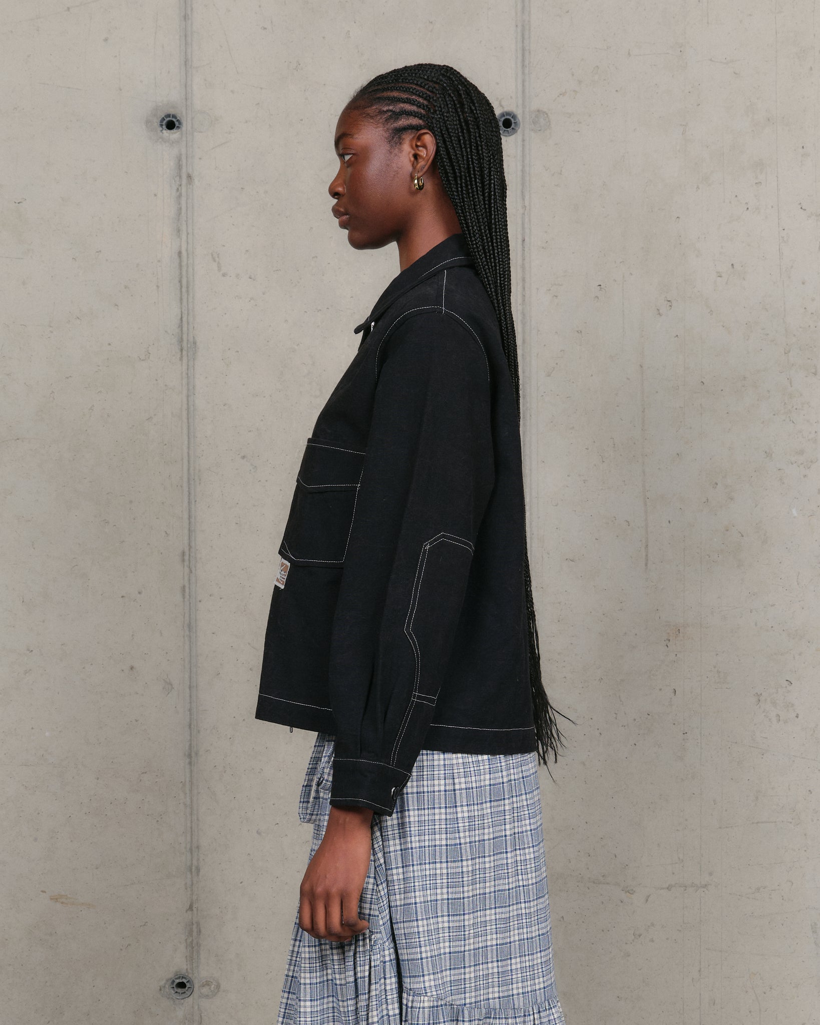 555 Jacket - Black Wonky-Wear