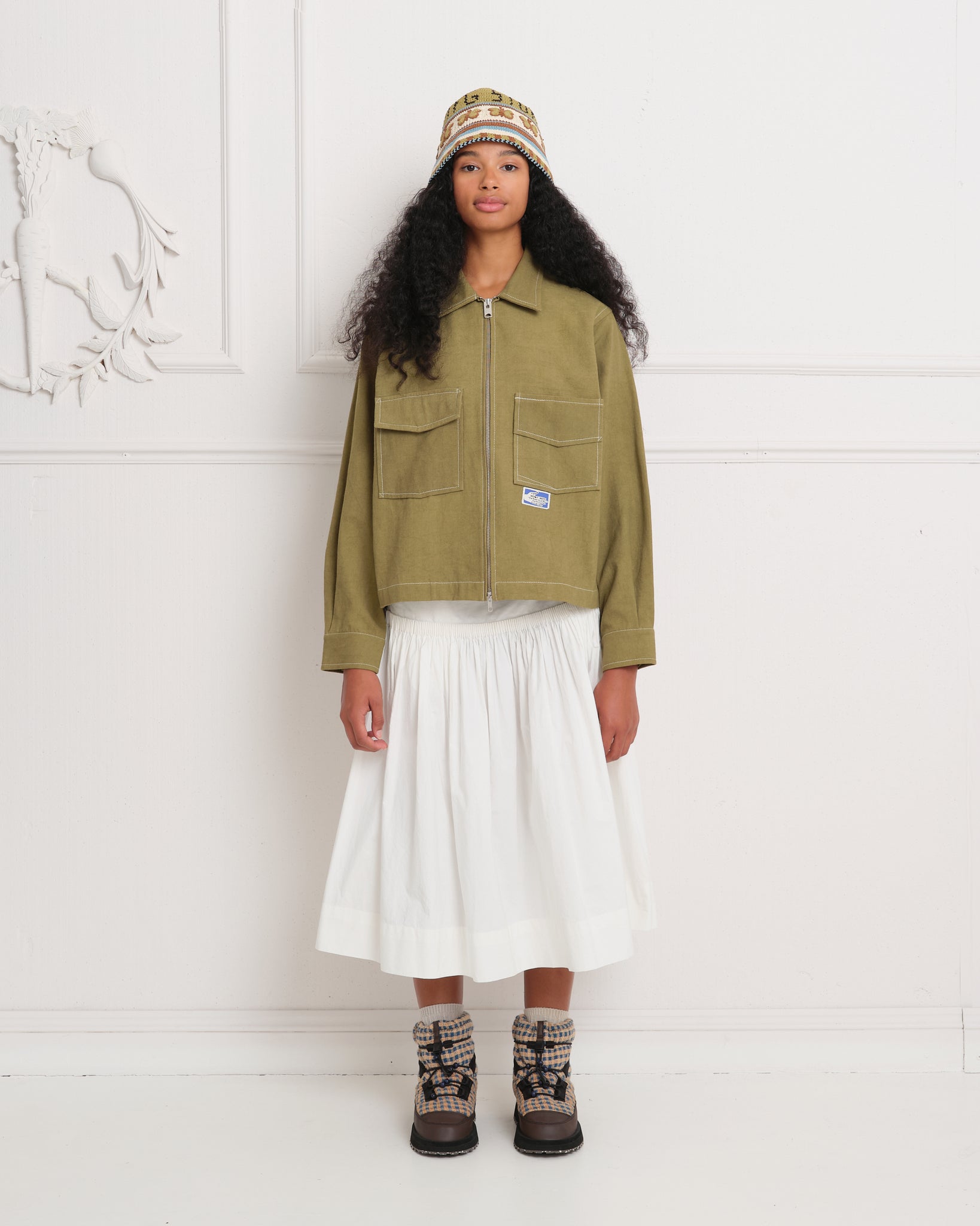 555 Jacket - Olive Wonky-Wear