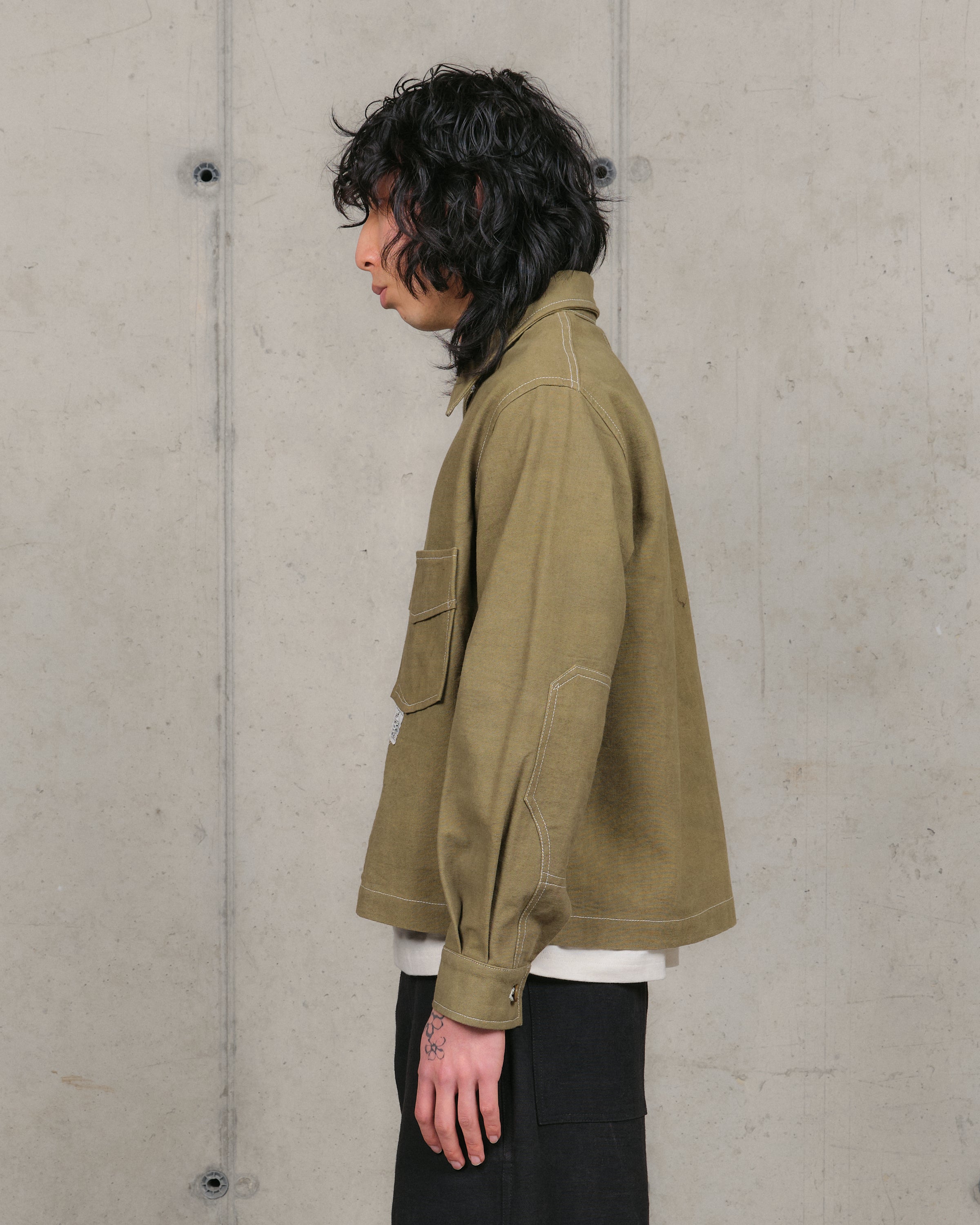 555 Jacket - Olive Wonky-Wear – Story mfg.