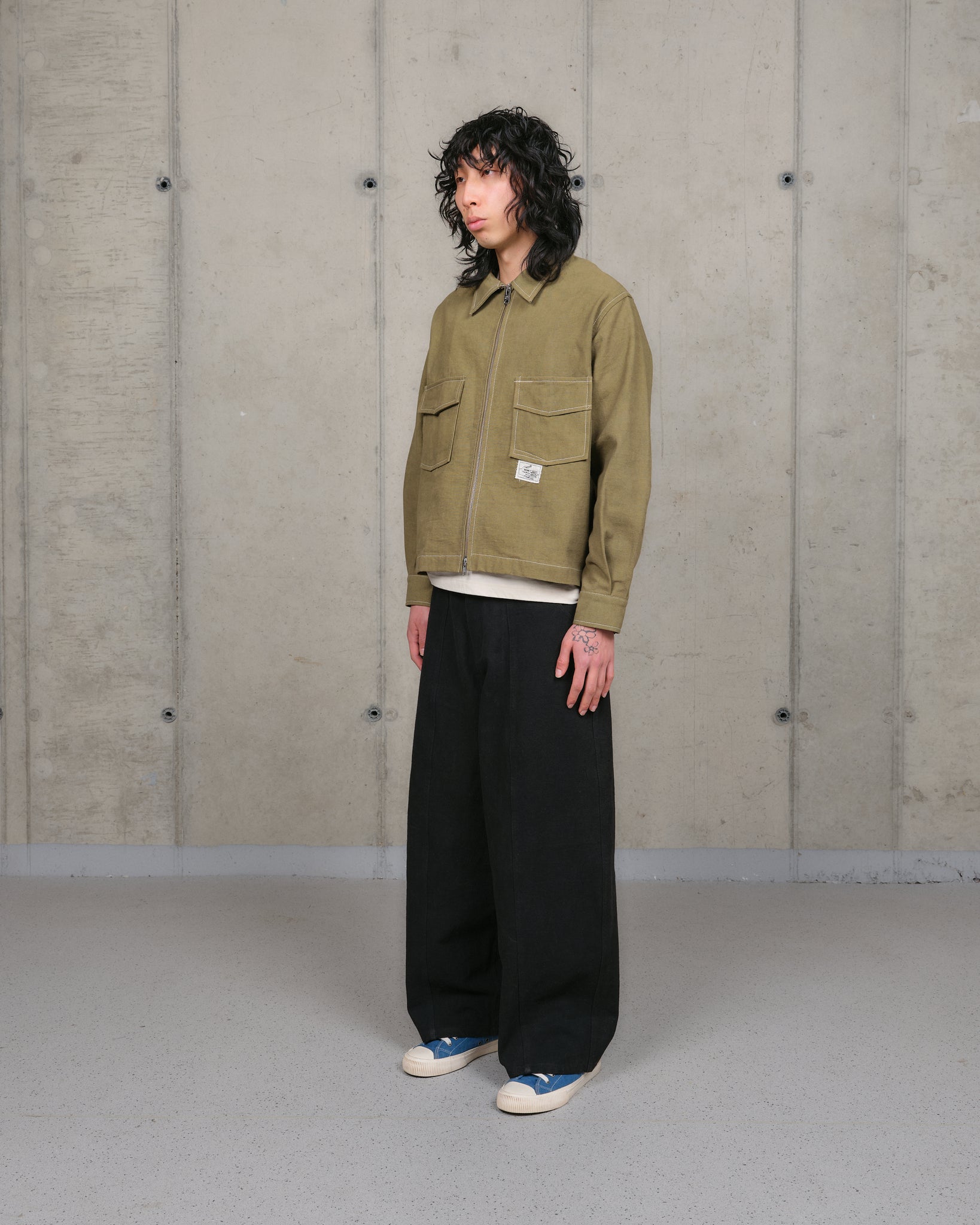555 Jacket - Olive Wonky-Wear