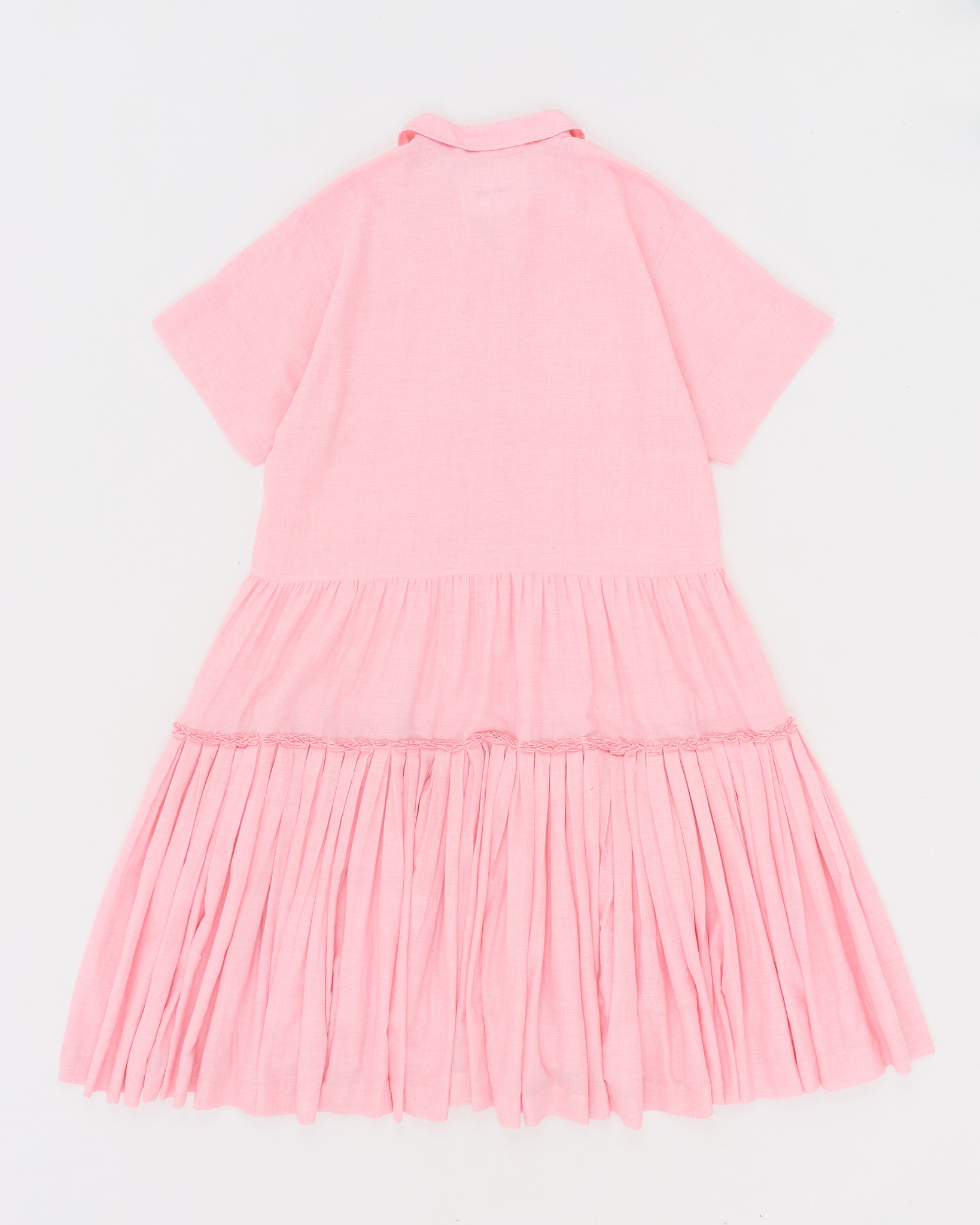 Apple Dress - Pink Pleated