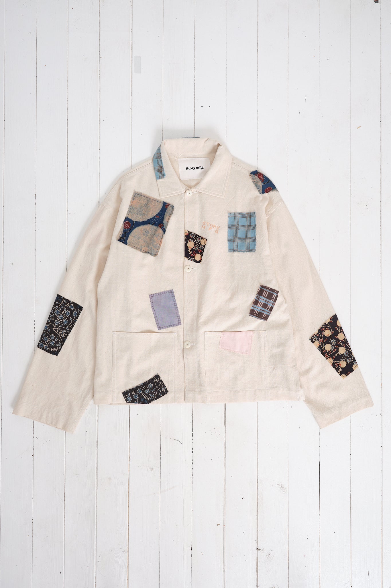 Short On Time Jacket - Ecru Scatter Patch