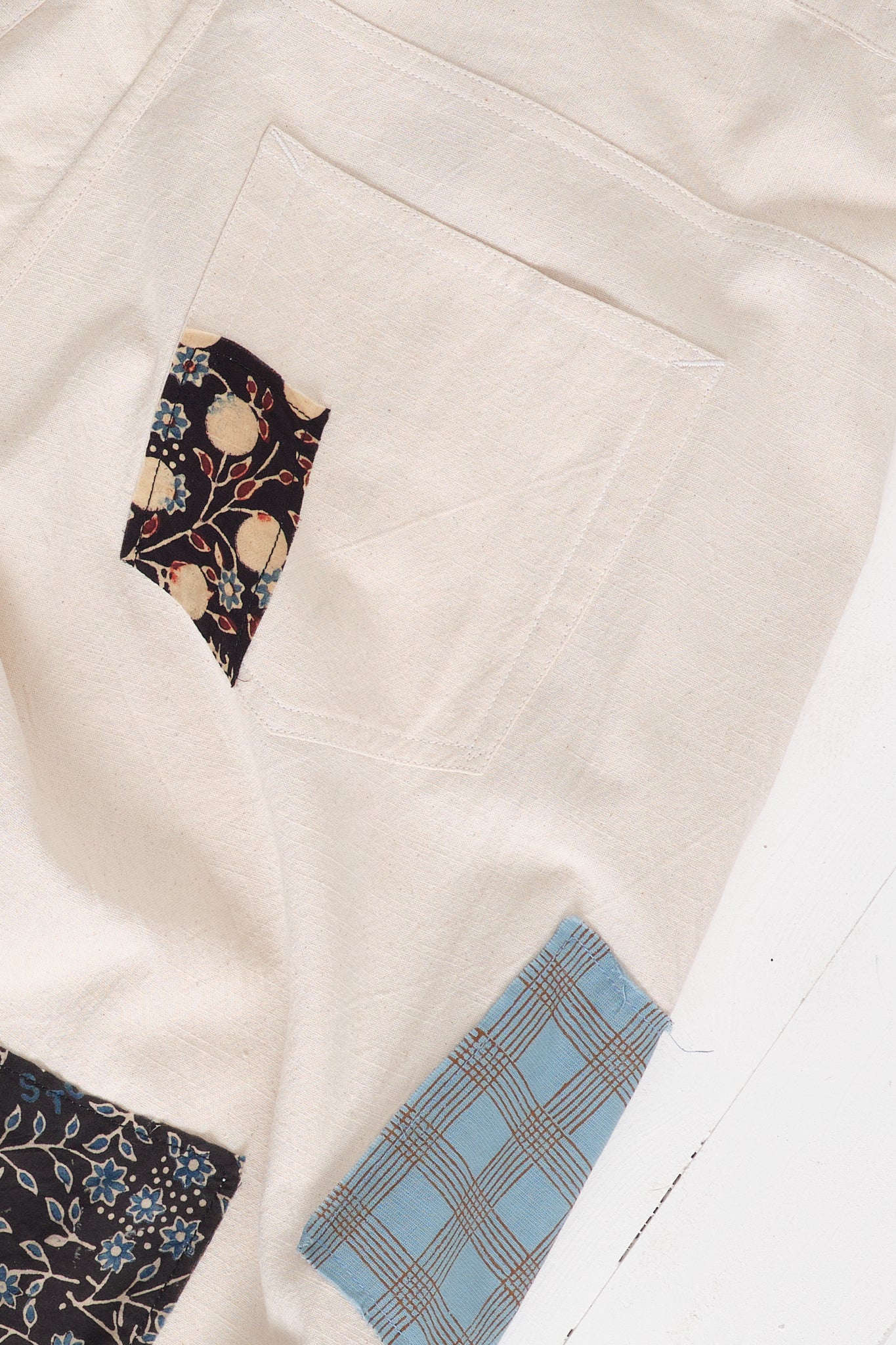 Lush Pants  - Ecru Scatter Patch