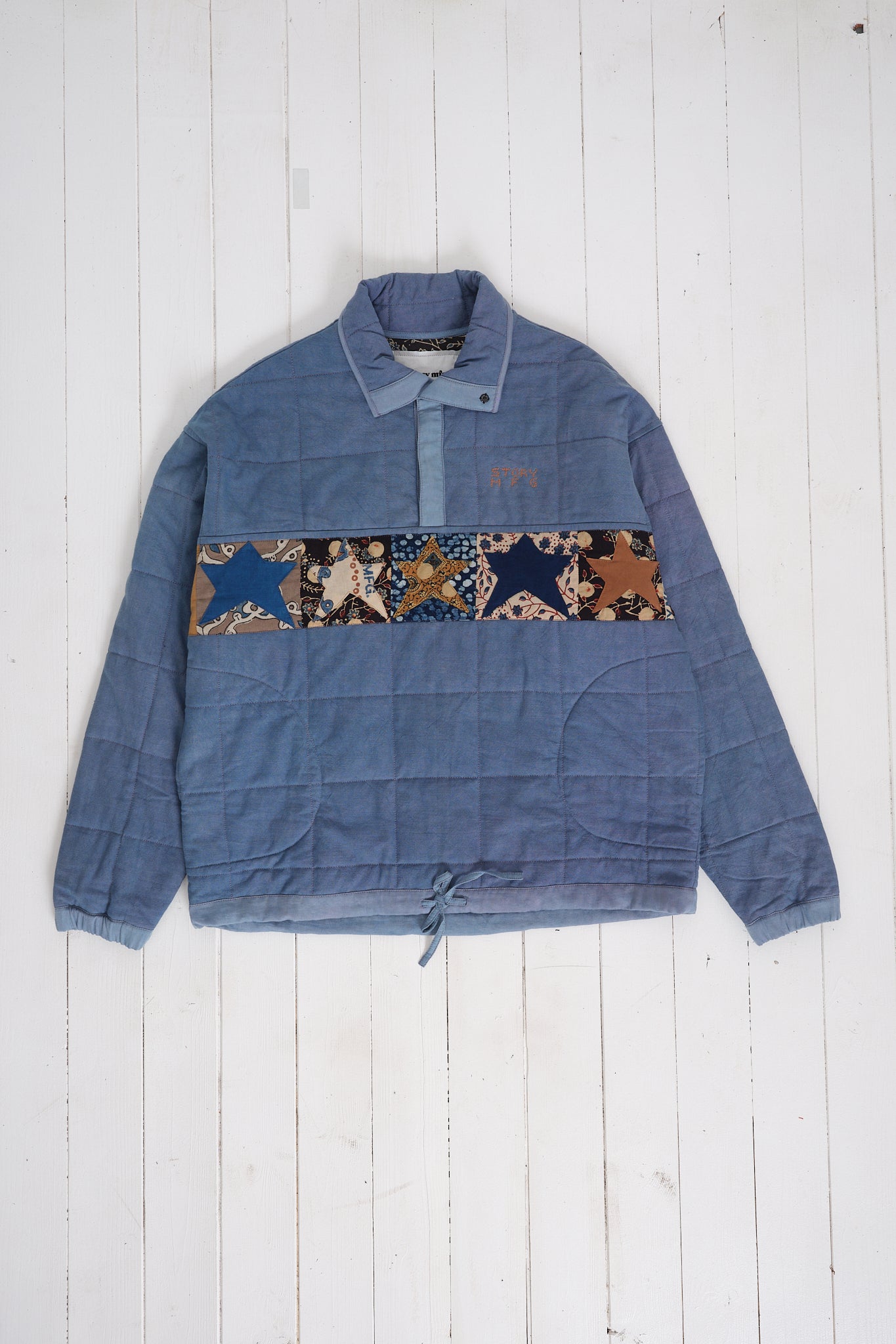 Polite Pullover - Purple Star Scraps Patchwork