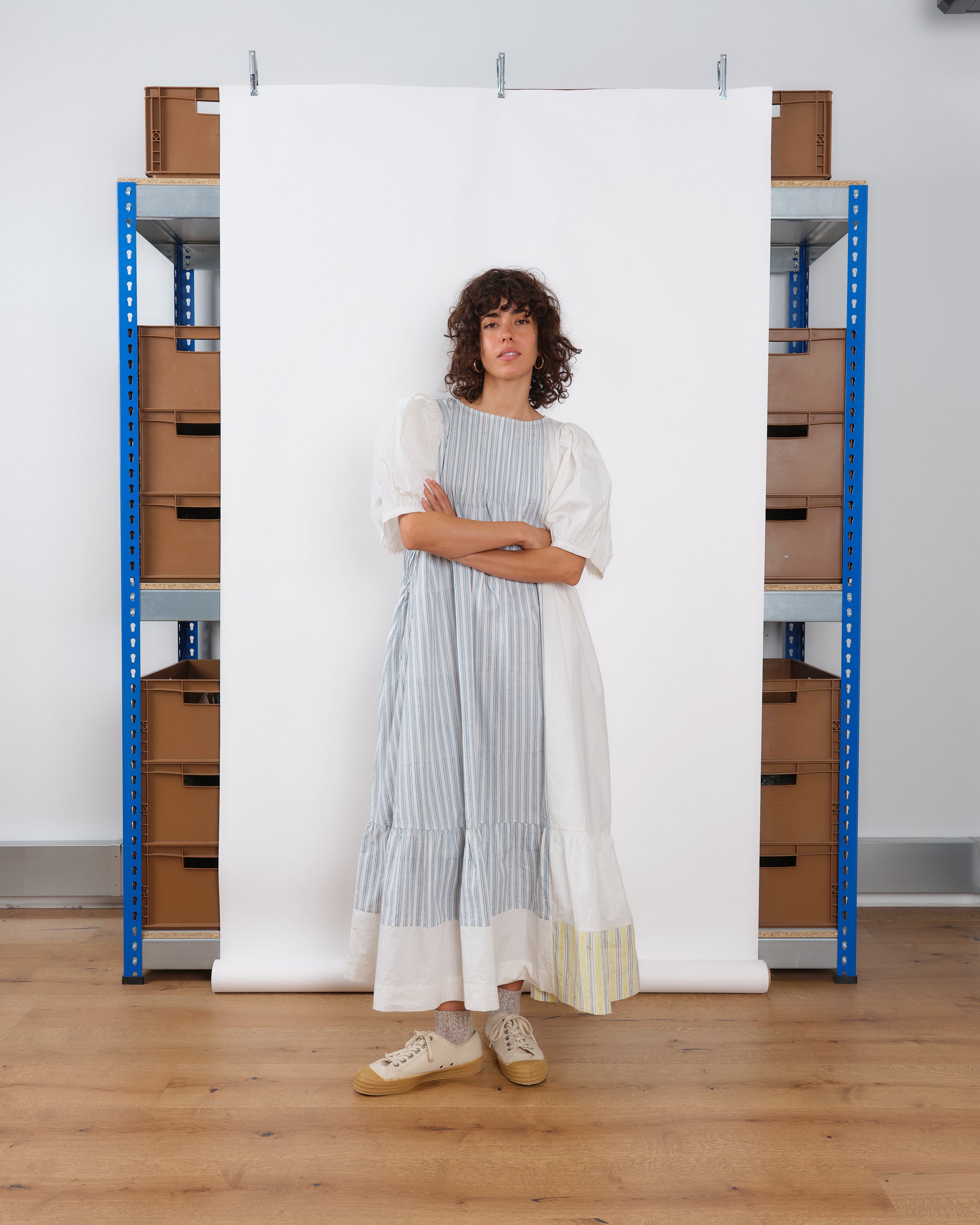 Story mfg.✨Aida Dress Strange Trip インド製 Story MFG + Aida Tie Dye Organic Cotton Dress