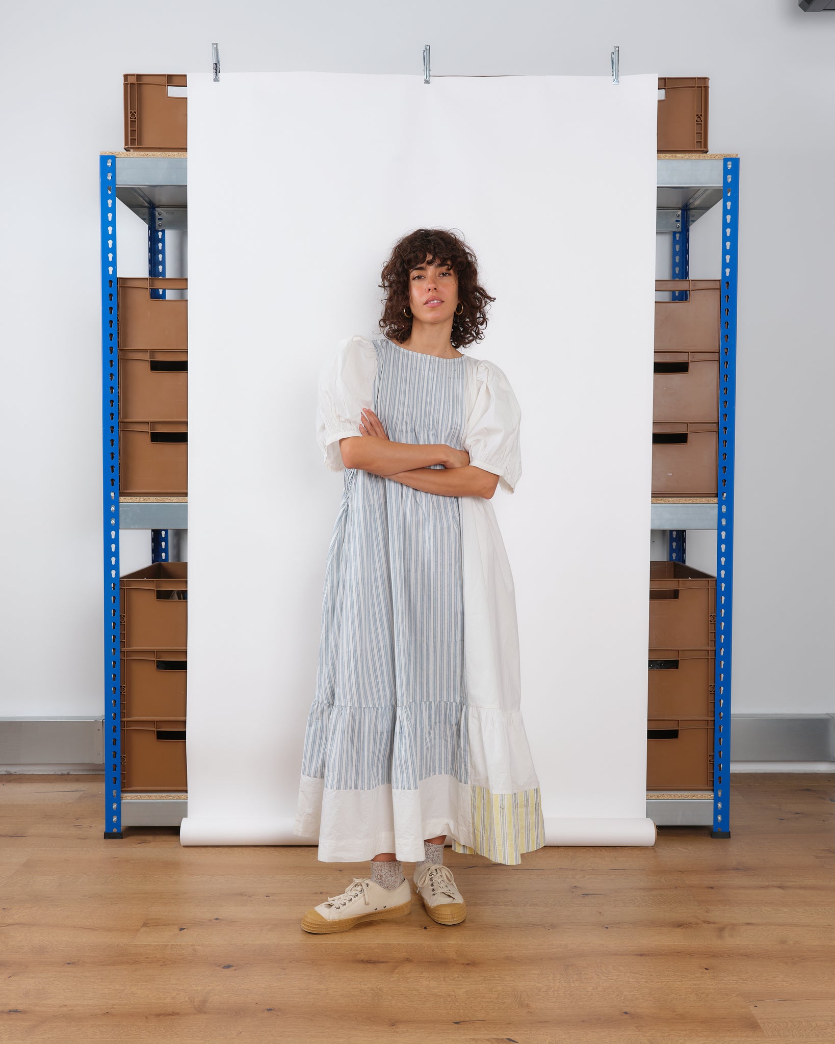 Anise Dress - Ecru Precious Patchwork