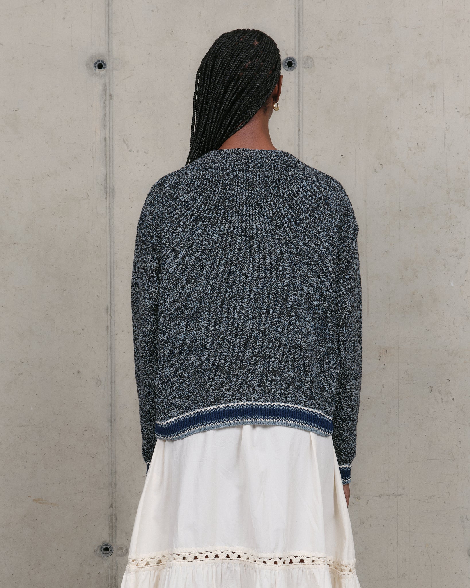 Bulb Cardigan - Twisted Black