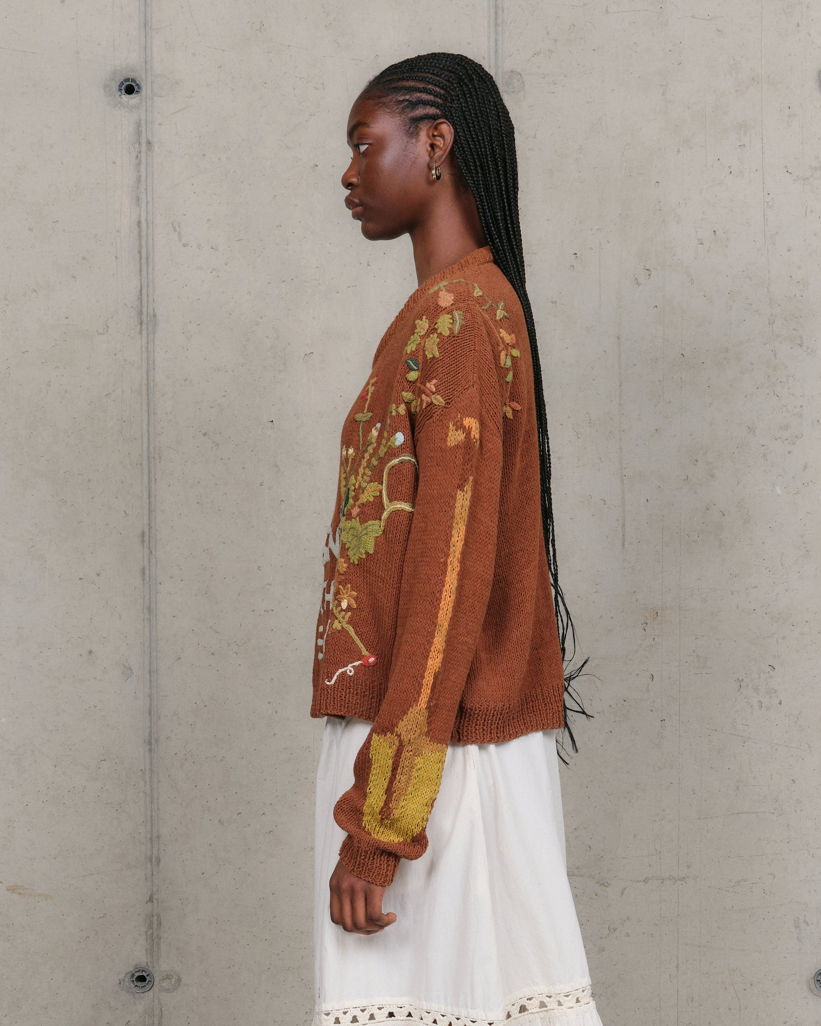 Bulb Knit Jumper - Brown Diggin' The Earth