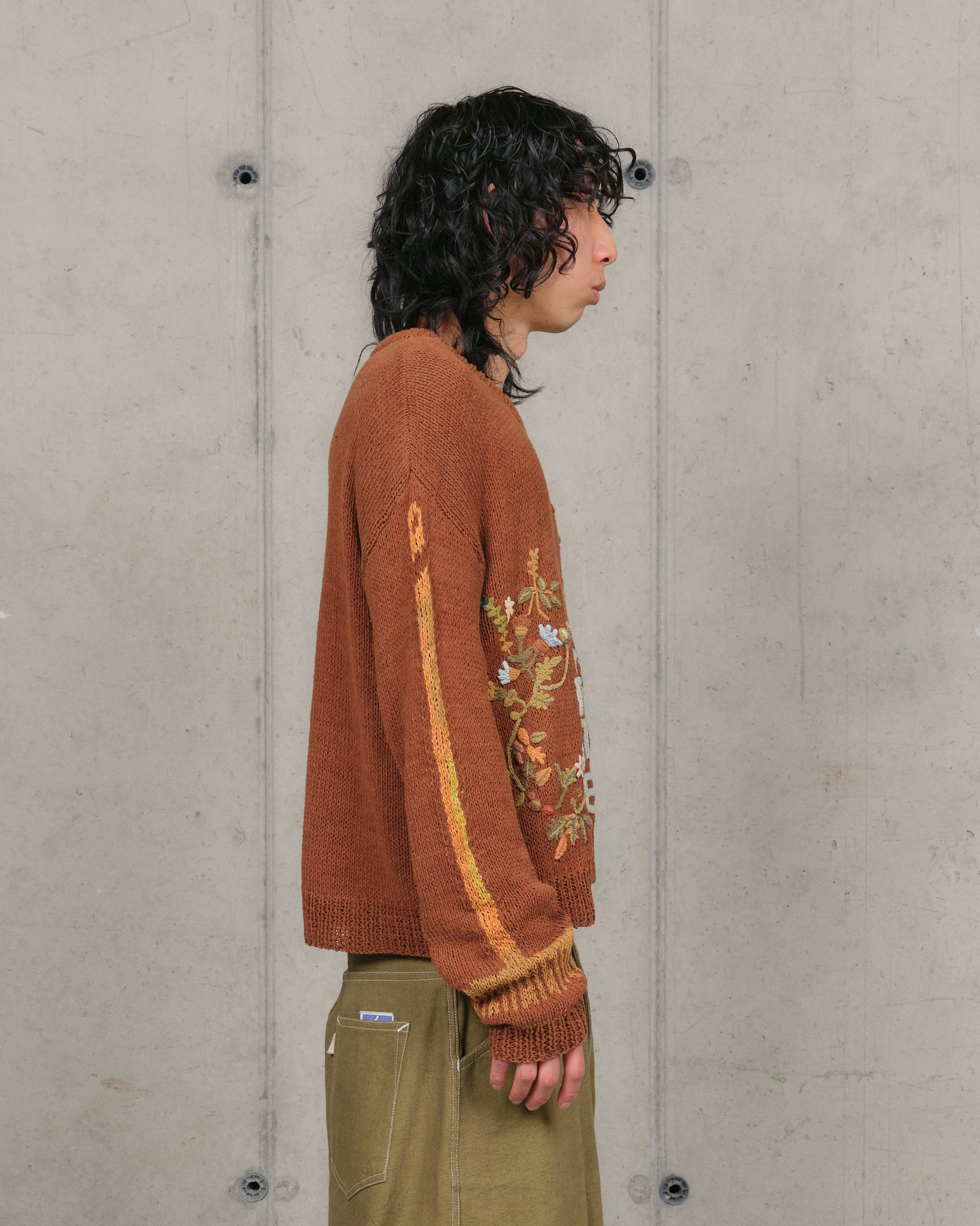 Bulb Knit Jumper - Brown Diggin' The Earth