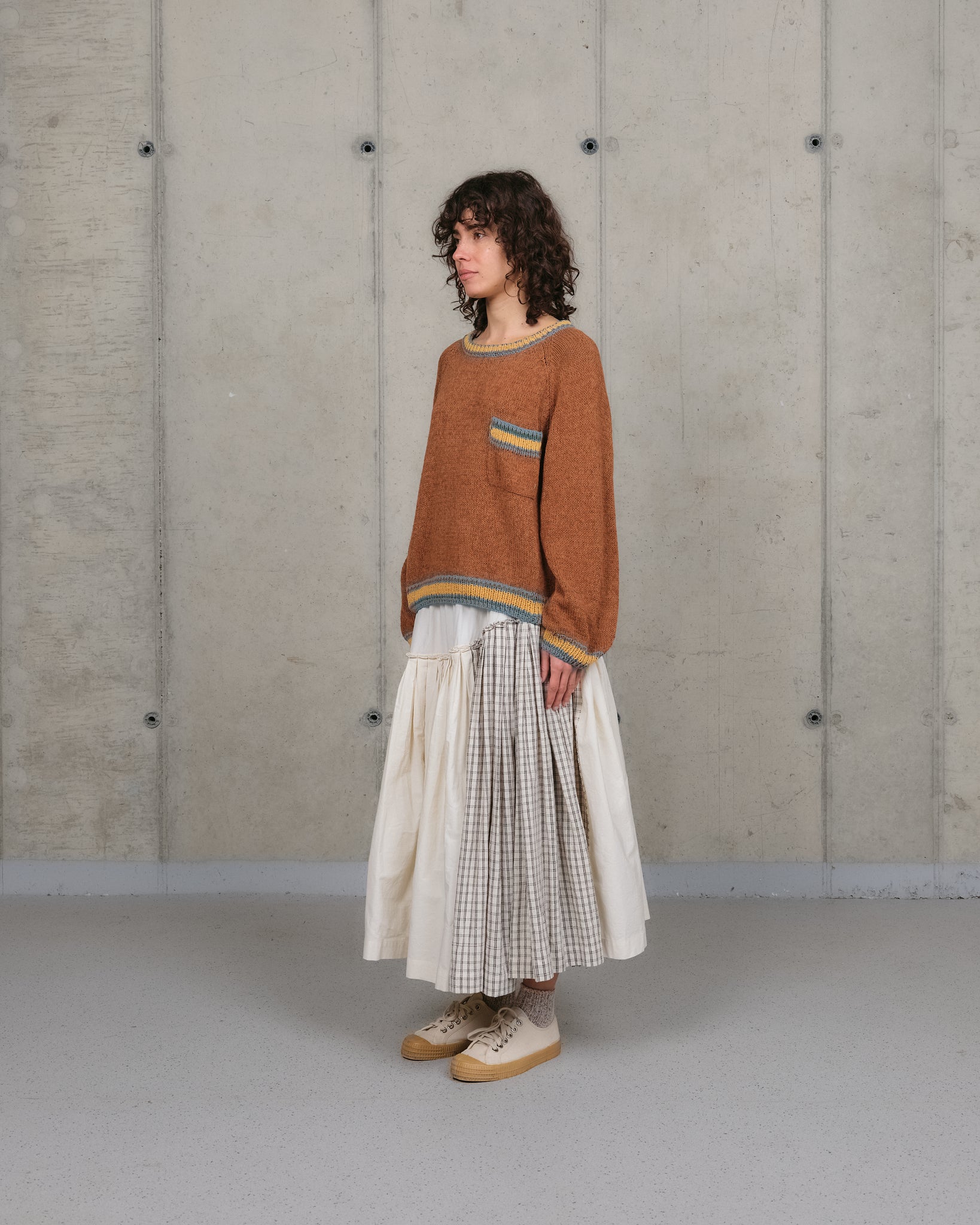 Bulb Knit Jumper - Twisted Brown