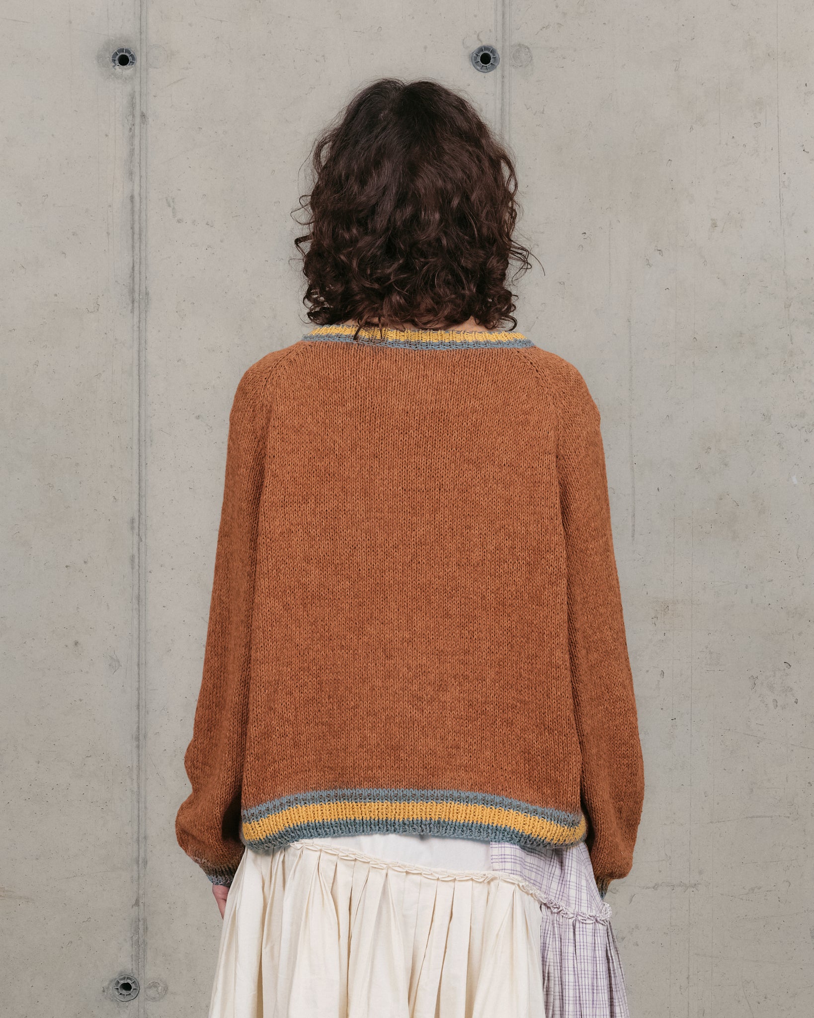 Bulb Knit Jumper - Twisted Brown