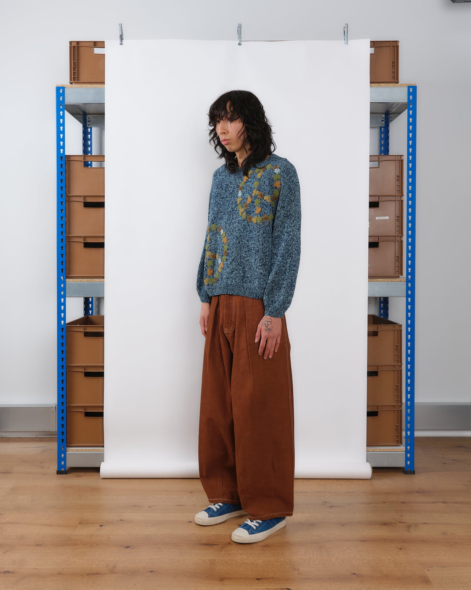 Bulb Knit Jumper - Indigo Peace
