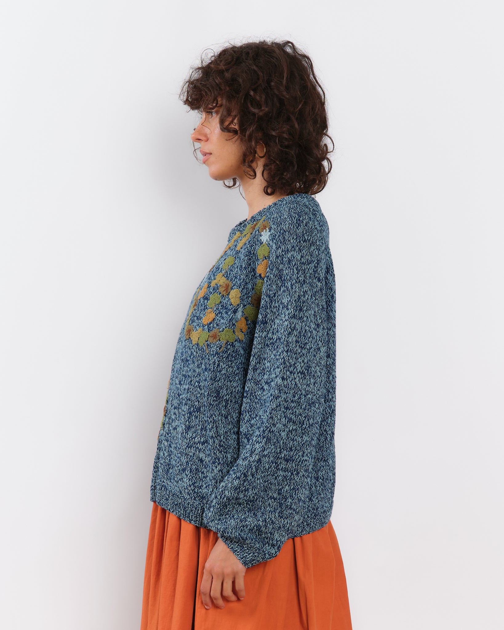 Bulb Knit Jumper - Indigo Peace