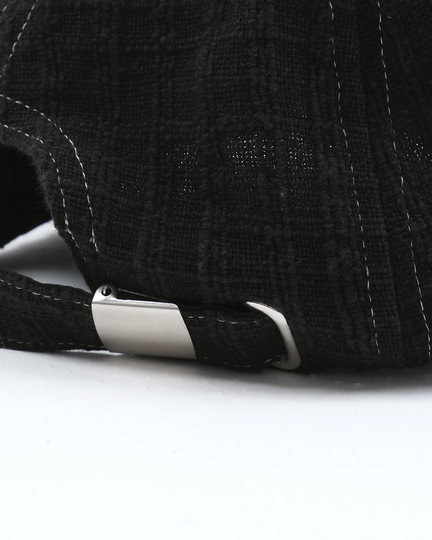 Custom Baseball Cap - Black Waffle Handloom