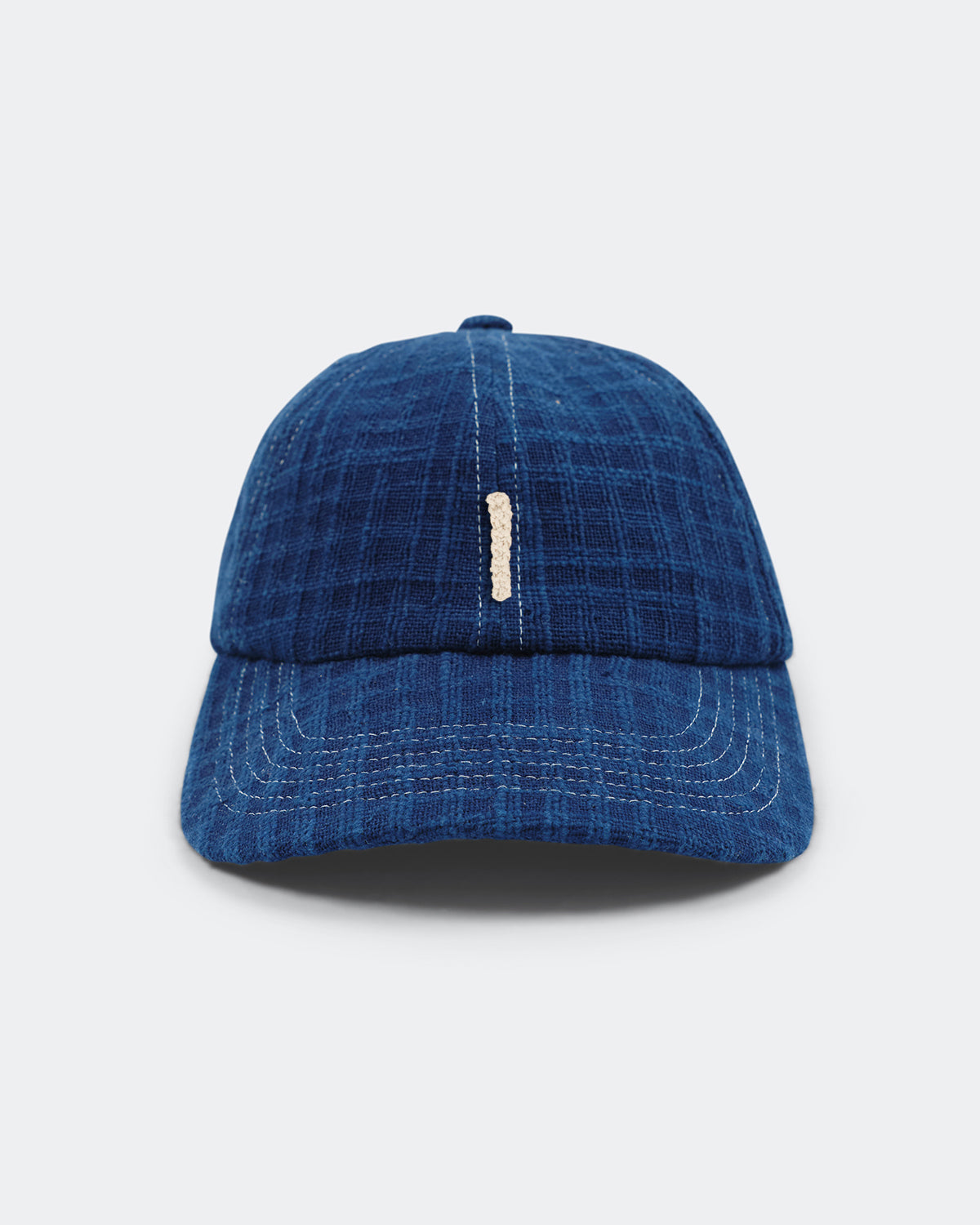 Custom Baseball Cap - Indigo Waffle Handloom
