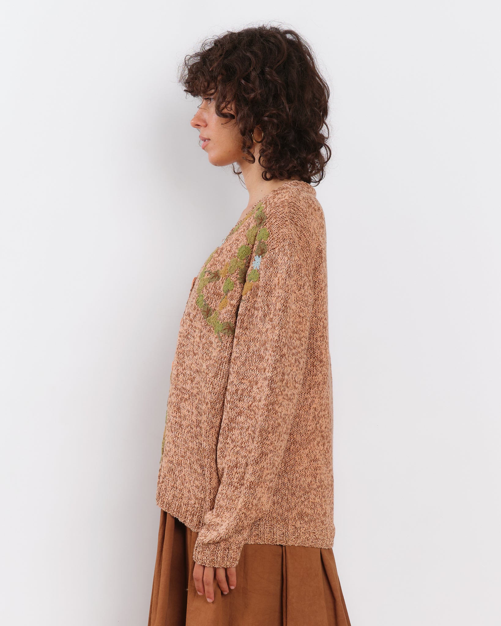 Twinsun Knit Cardigan - Pink Peace