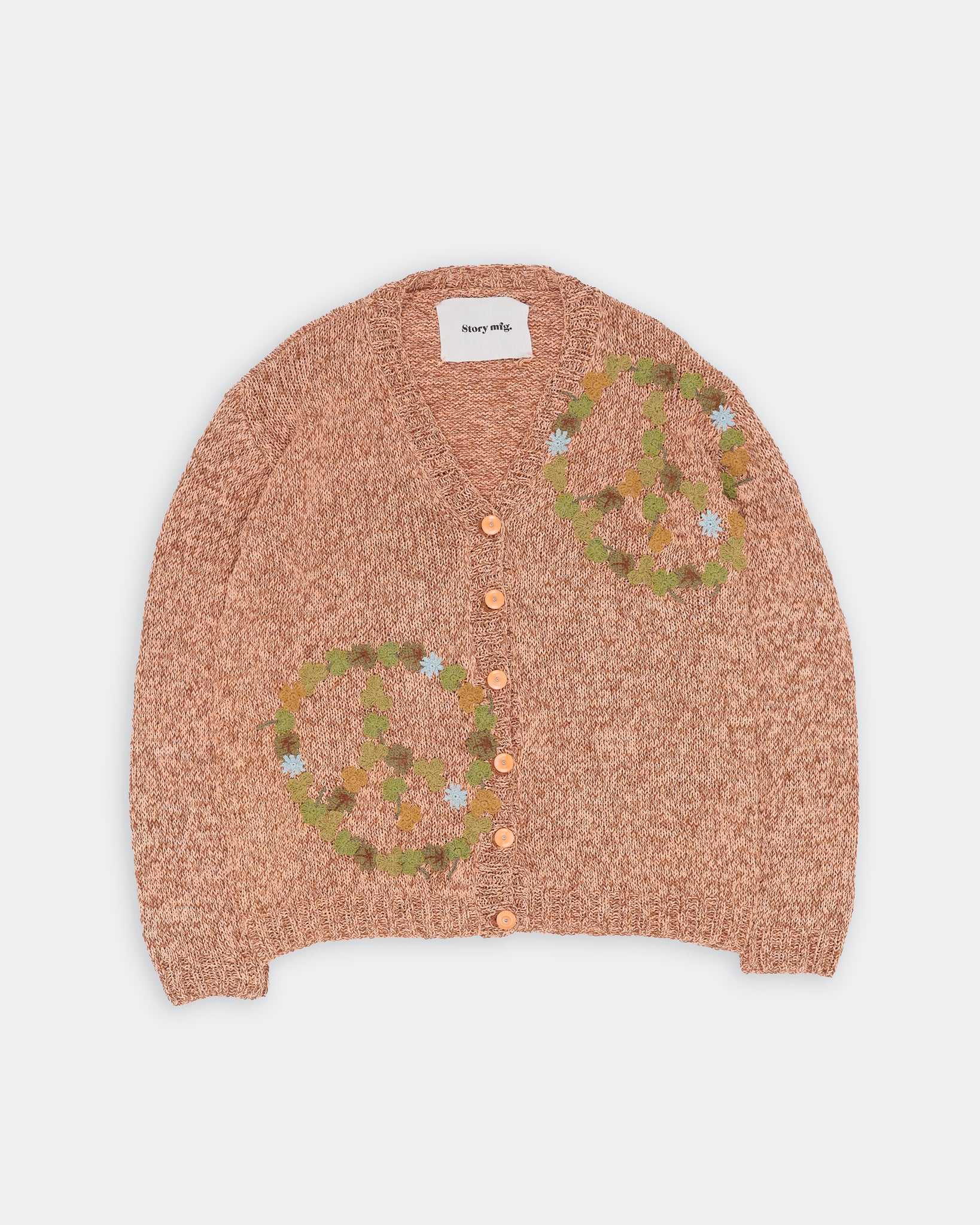 Twinsun Knit Cardigan - Pink Peace