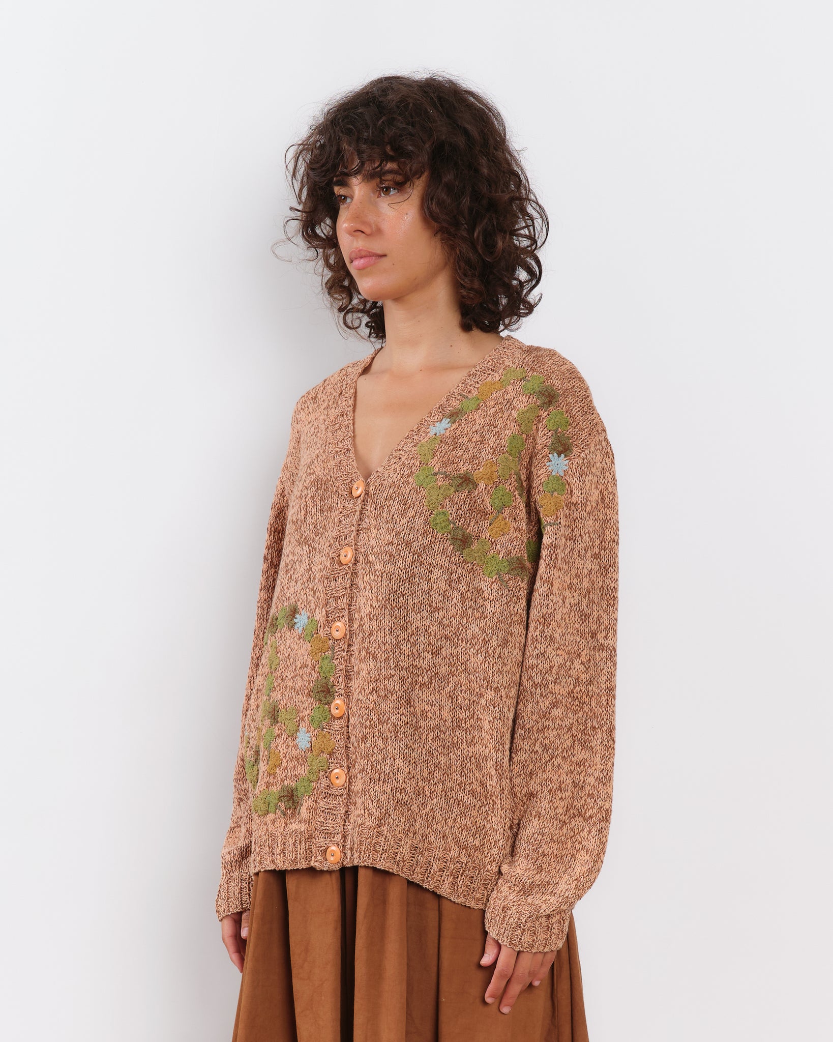 Twinsun Knit Cardigan - Pink Peace