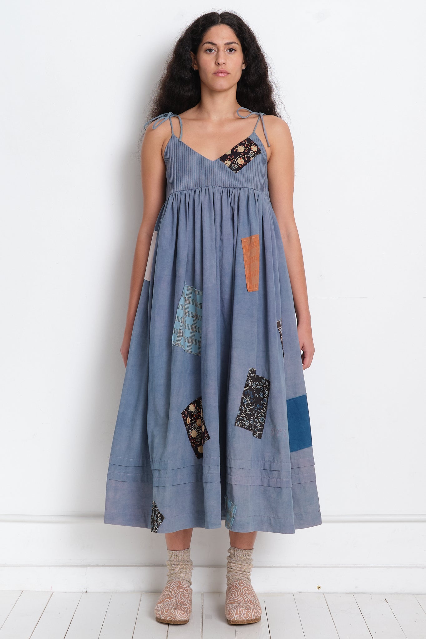 Daisy Dress  - Purple Scatter Patch