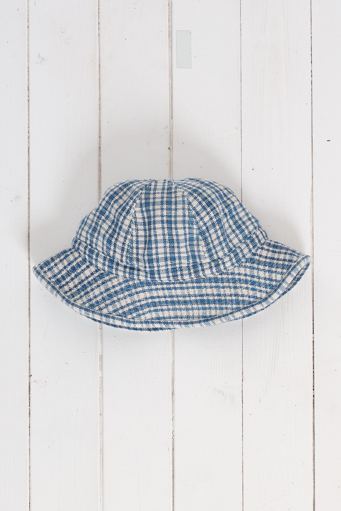Lazy Dae Hat - Indigo Check Handloom