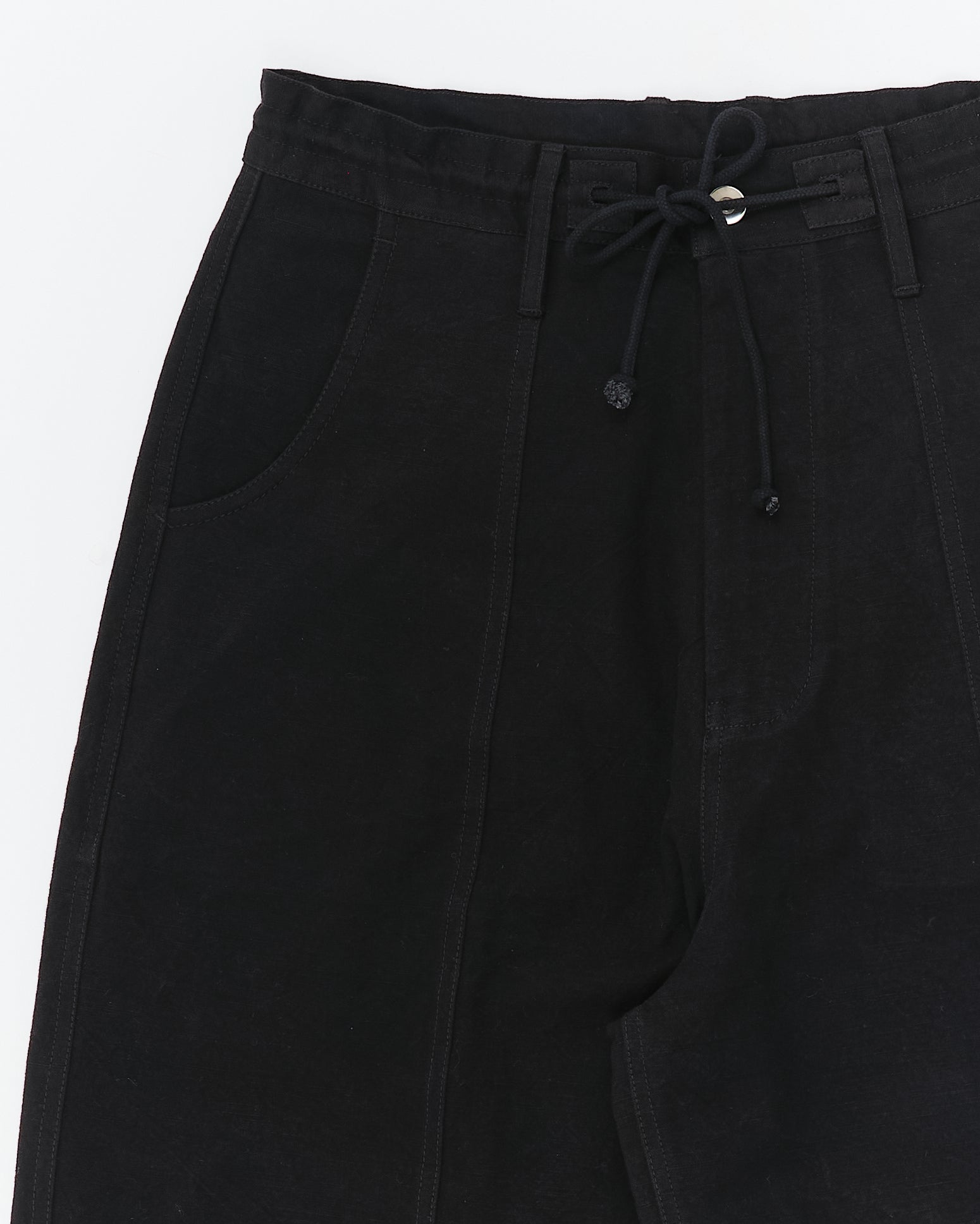Document Pants - Black Slub