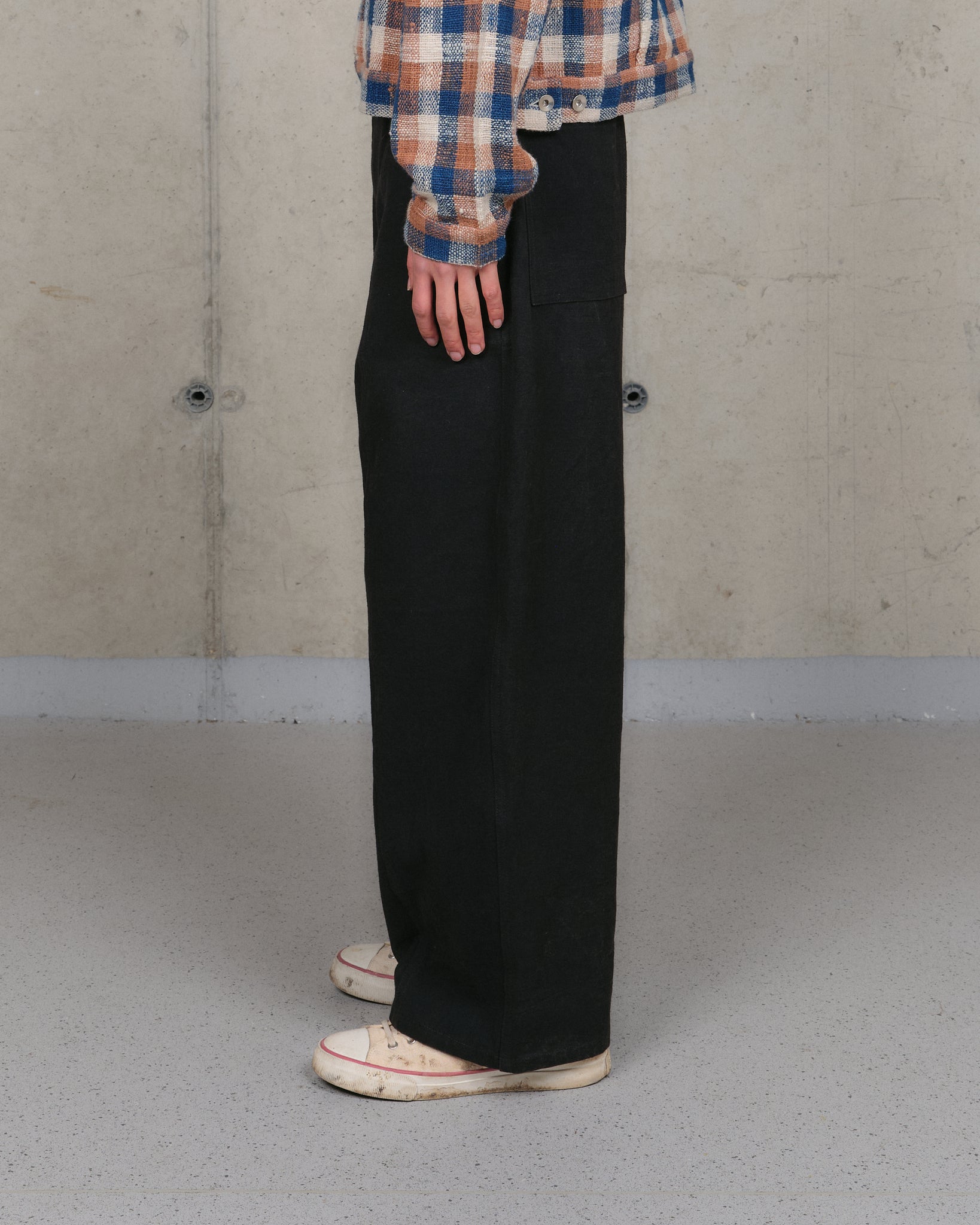 Document Pants - Black Slub