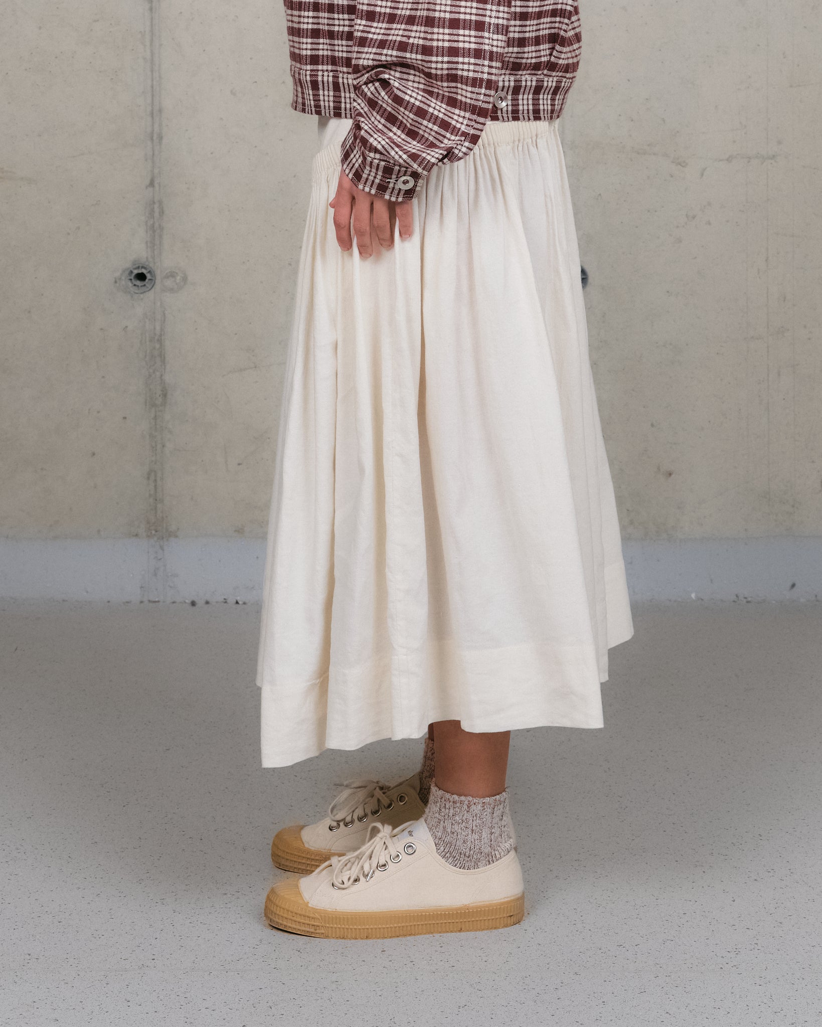 Driftwood Skirt - Ecru Handloom