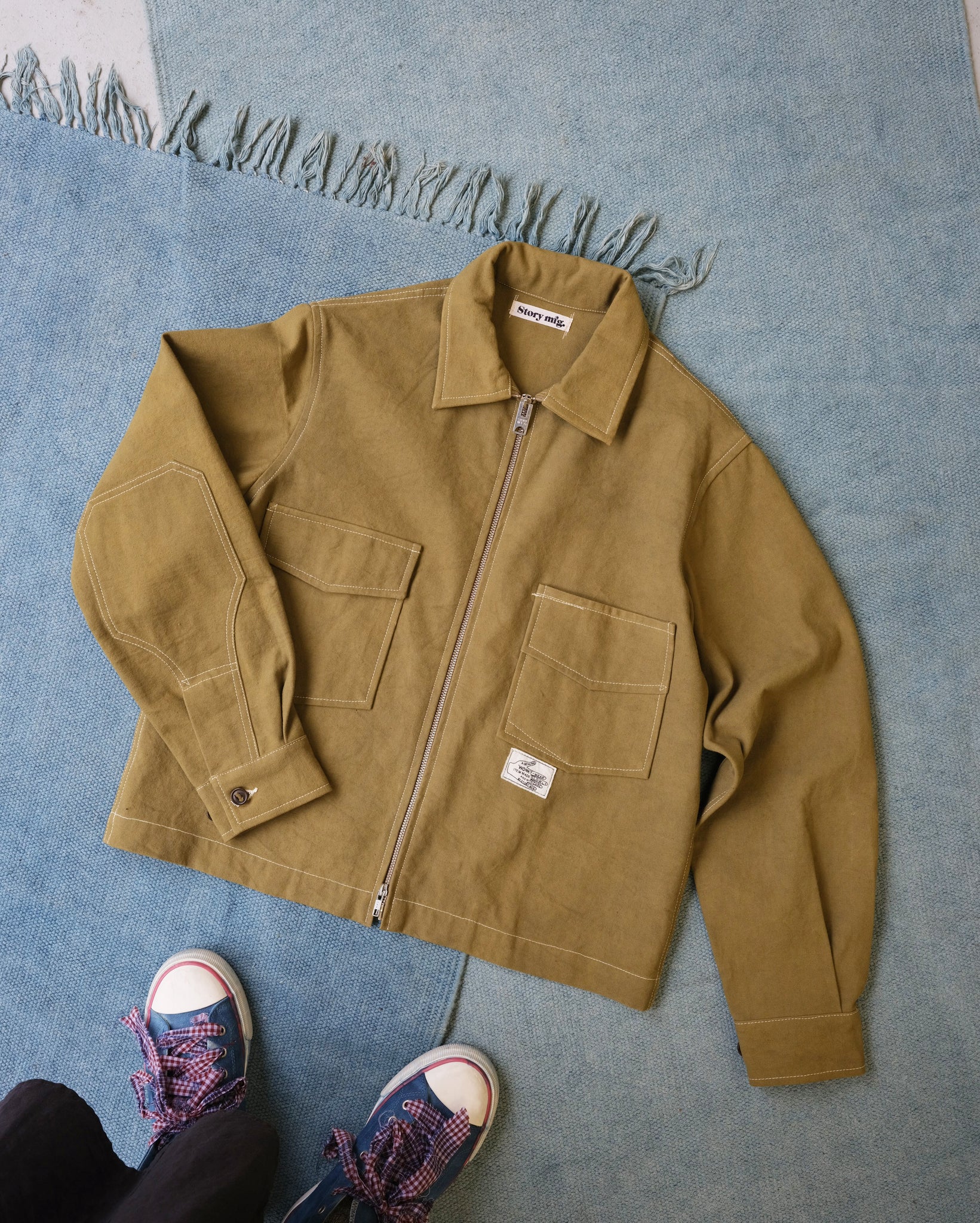 555 Jacket - Olive Wonky-Wear