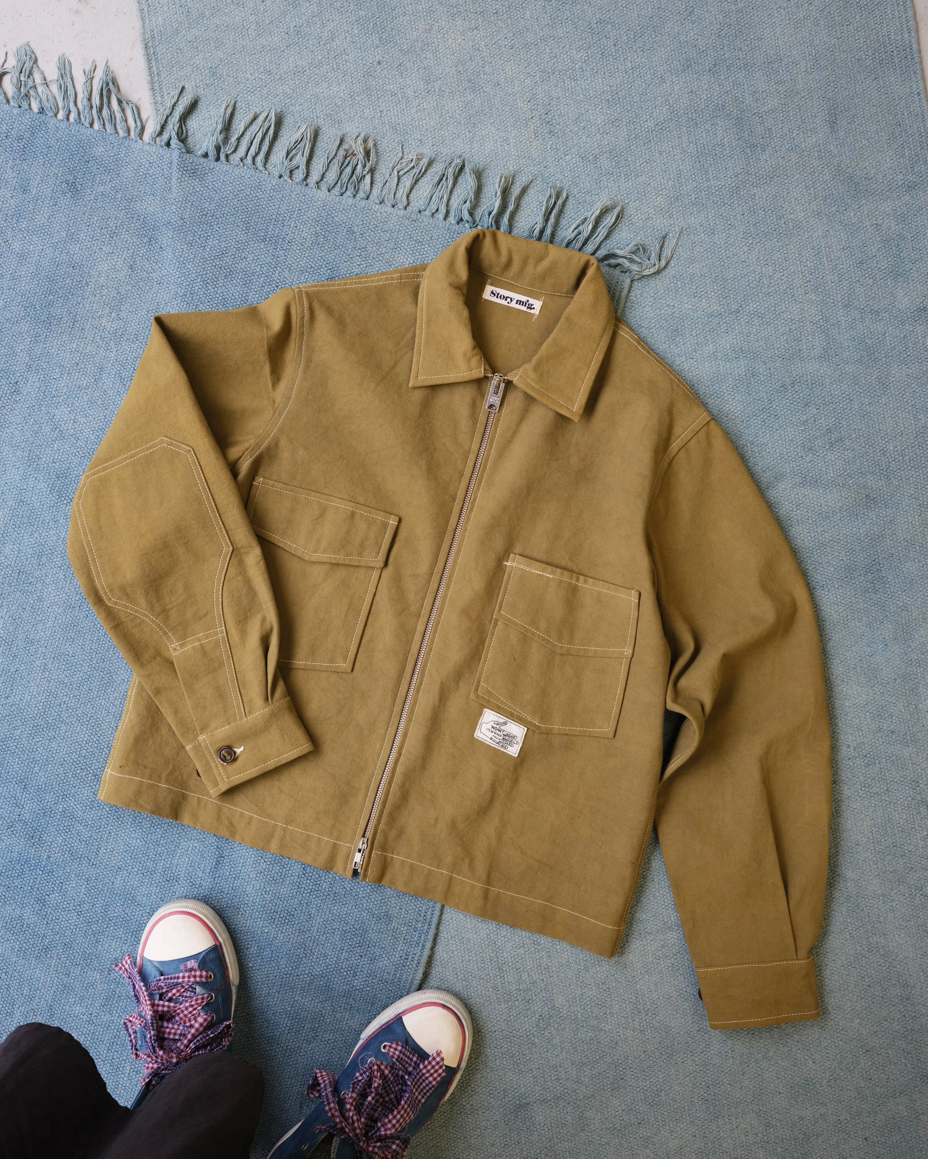 555 Jacket - Olive Wonky-Wear – Story mfg.