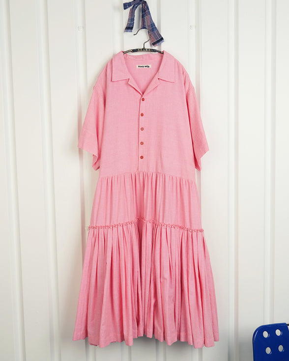 pink apple dress Girls' Back to School Apple Dress 4