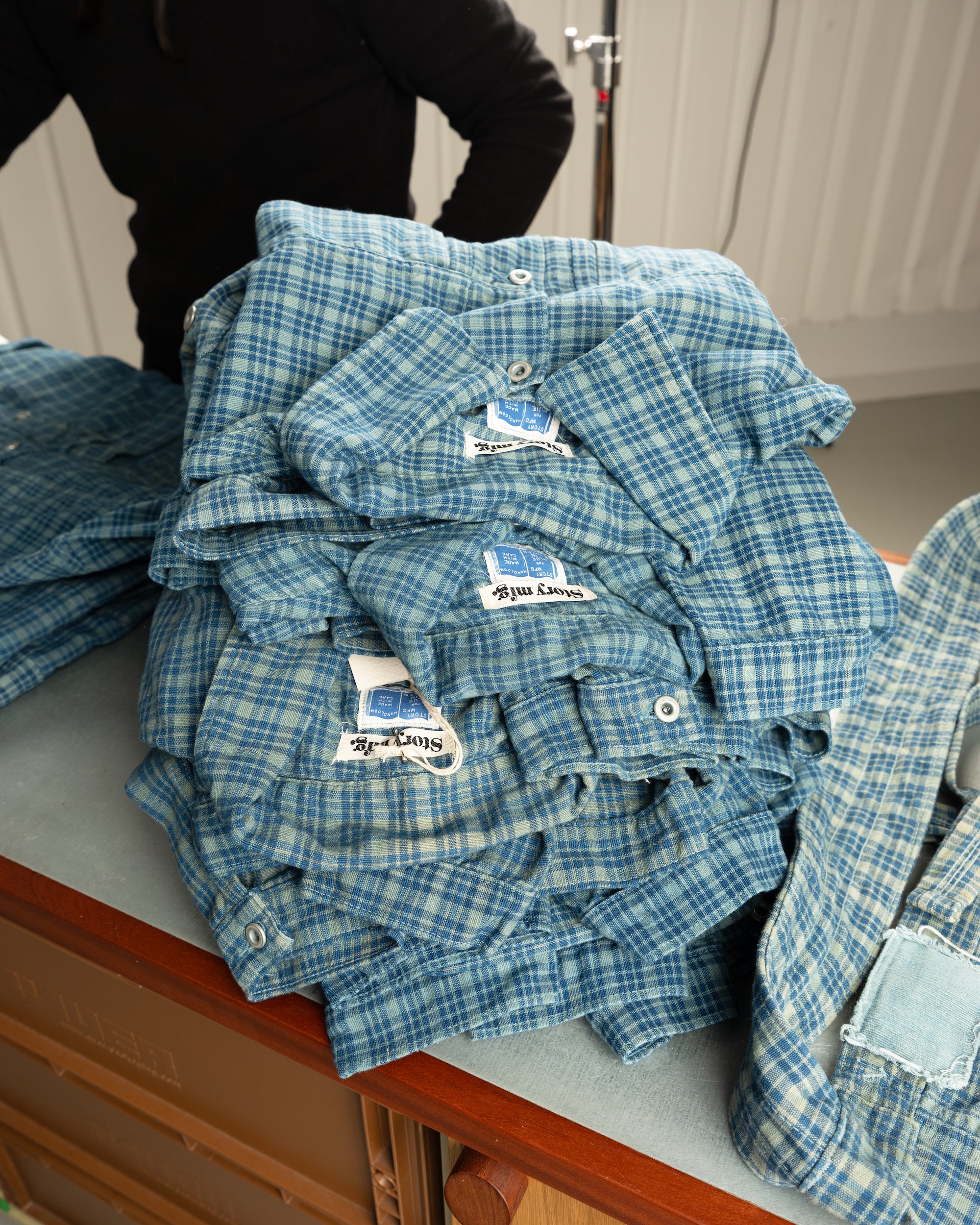 Sundae Jacket - Indigo Mud Check – Story mfg.