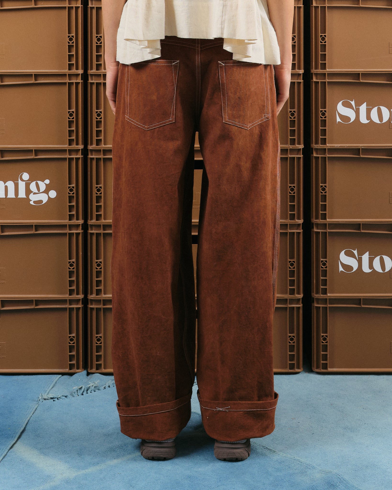 Poetry Pants - Brown Wonky-Wear