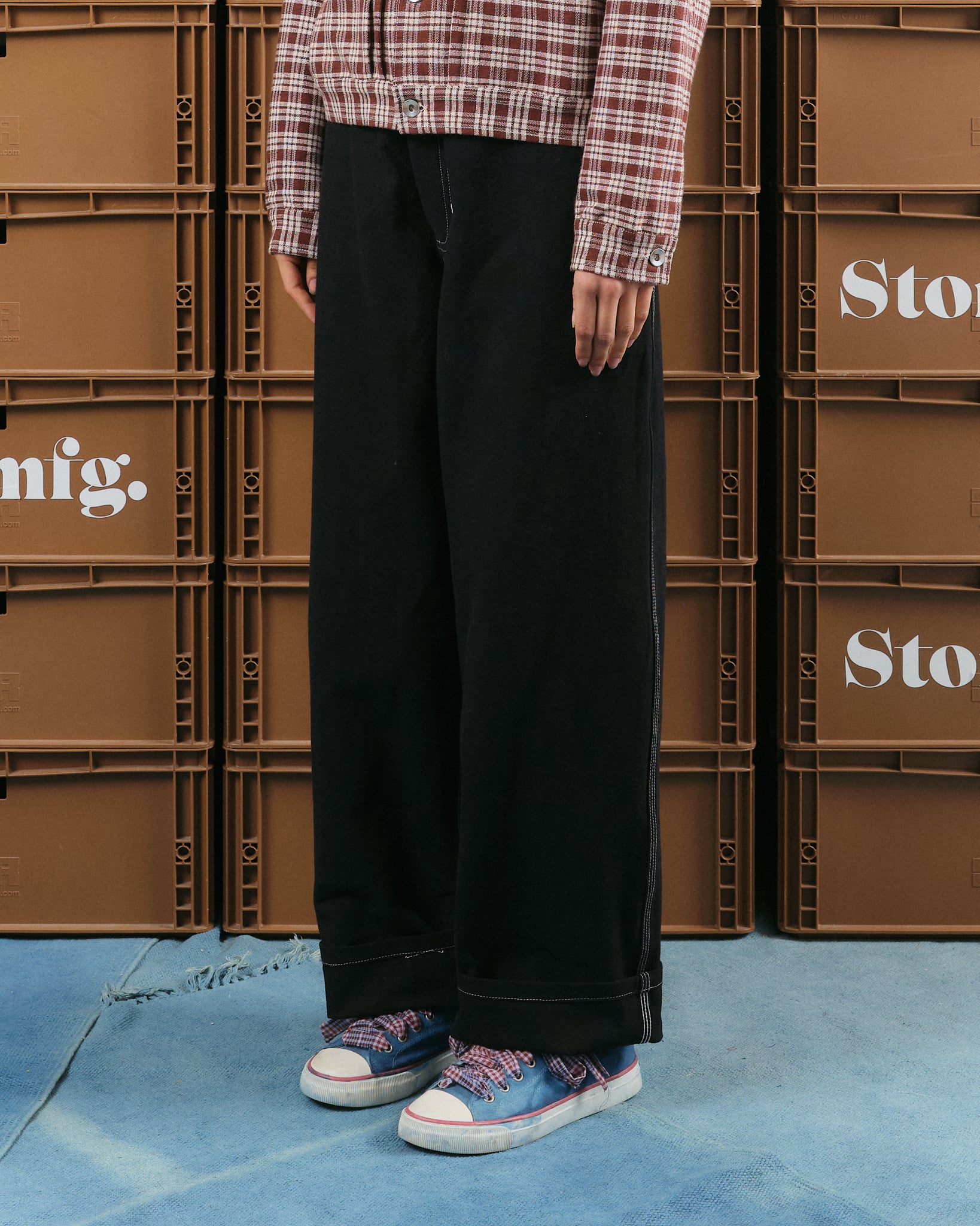 Poetry Pants - Black Wonky-Wear