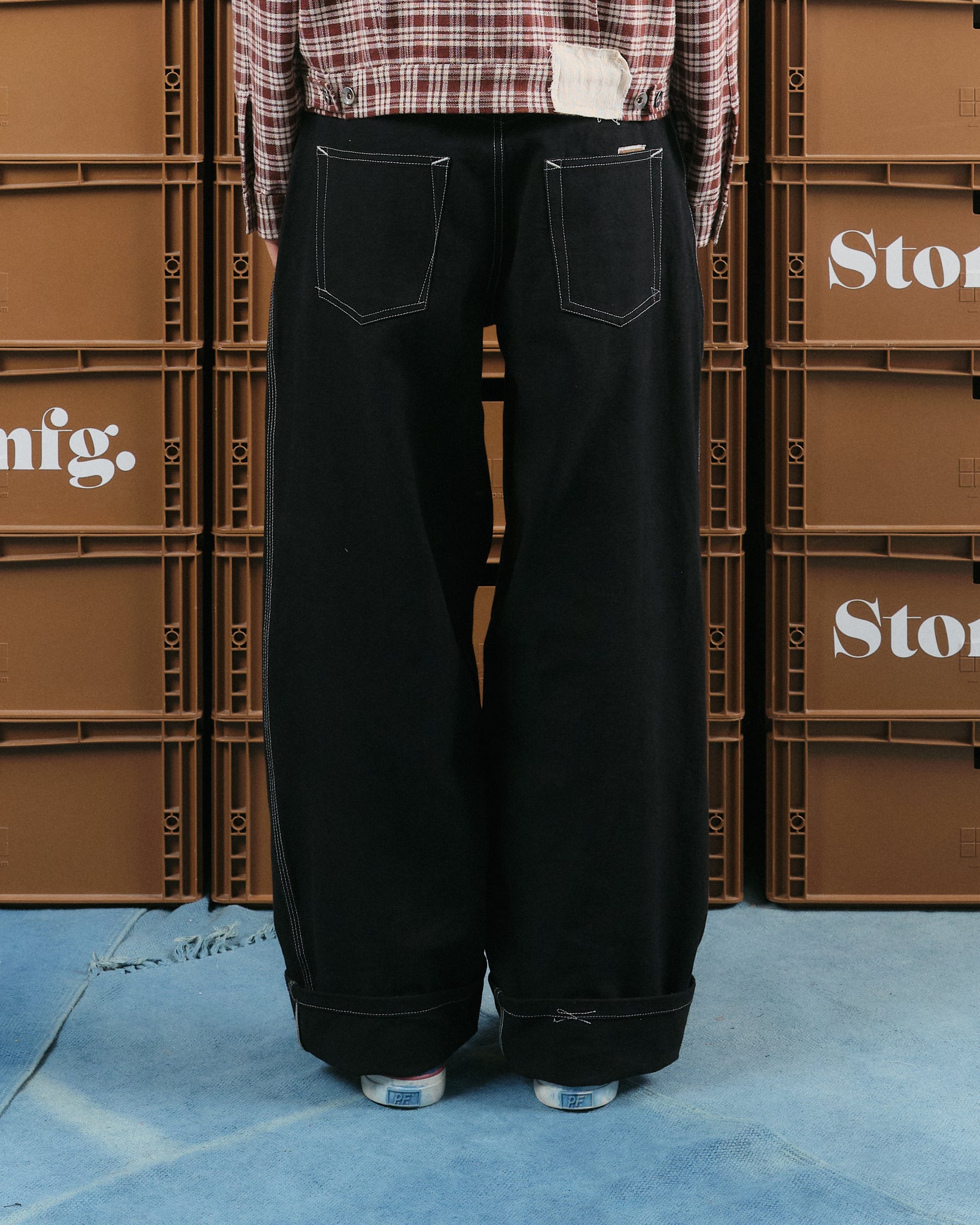 Poetry Pants - Black Wonky-Wear